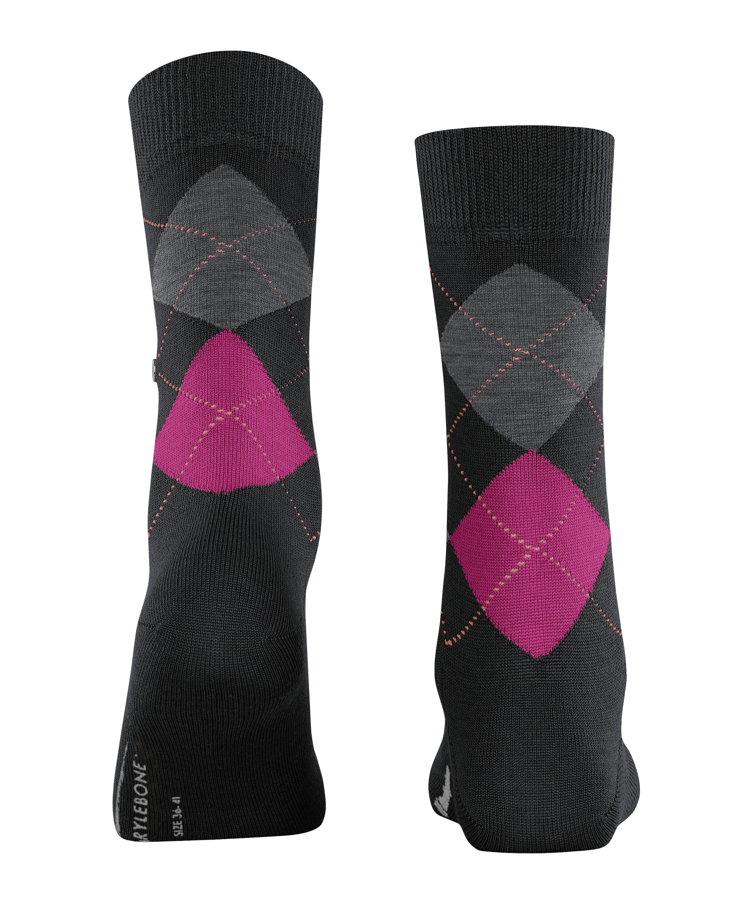 Burlington Socken »Marylebone« Einheitsgrösse 36-41, wärmende Wollmischung, Argyle-Muster