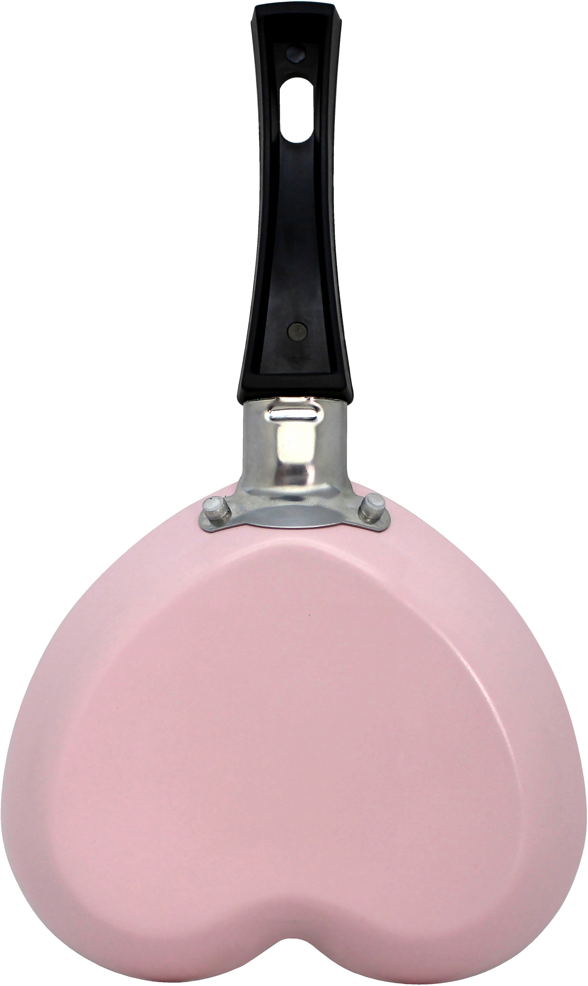 Elo Basic Poêle à frire »Basic Pfanne + Gratis Mini Herzpfanne« Aluminium Ensemble, 2 tlg. aussen rosé Silicon Polyester beschichtet