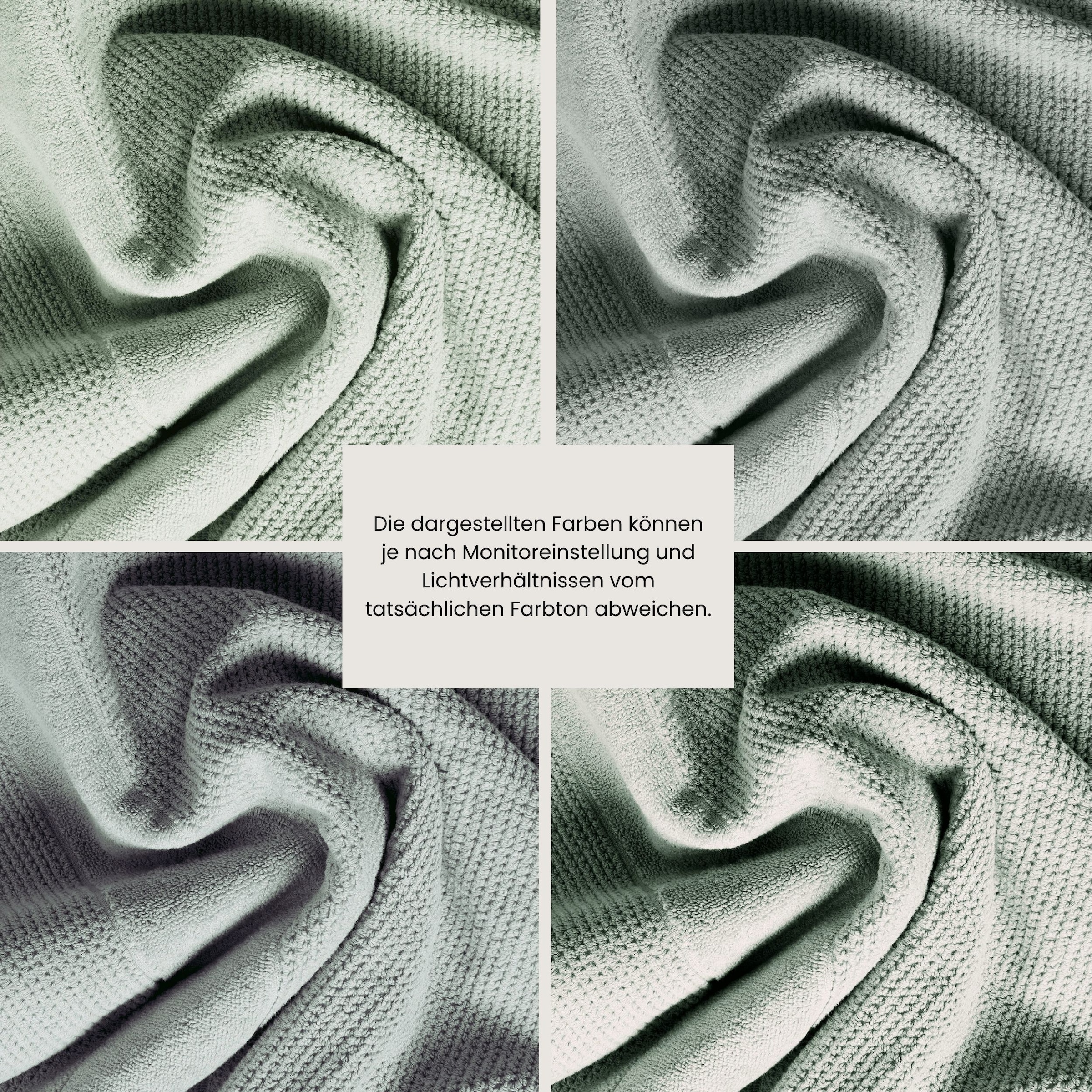 Schiesser Serviettes de douche »Turin aus 100% Baumwolle in dezenter Reiskornoptik« MADE IN GREEN by OEKO-TEX®