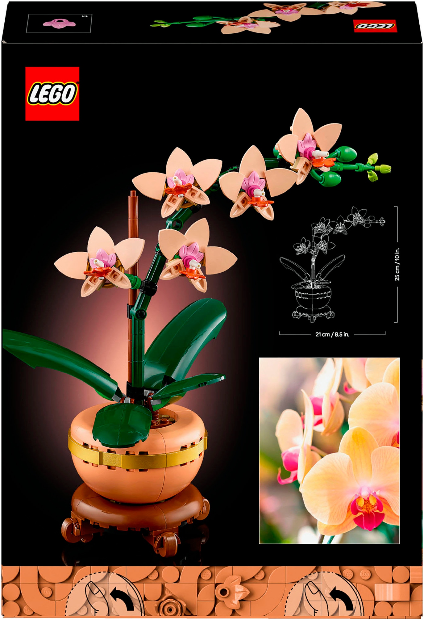LEGO® Konstruktionsspielsteine »Mini-Orchidee (10343), LEGO Botanicals« Made in Europe