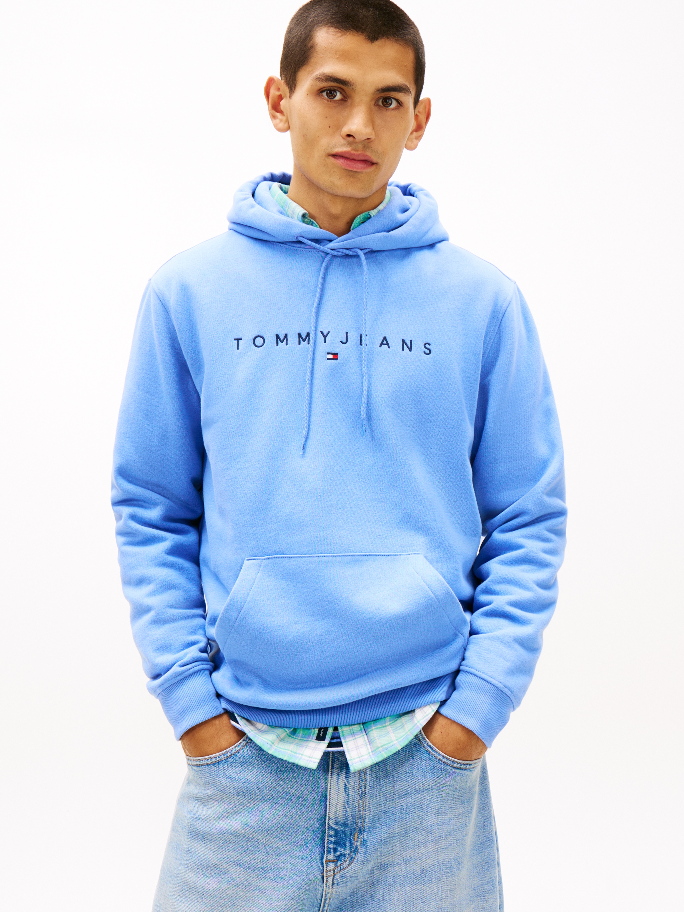 Tommy Jeans »TJM REG LINEAR LOGO HOODIE EXT«, mit Logo-Stickerei
