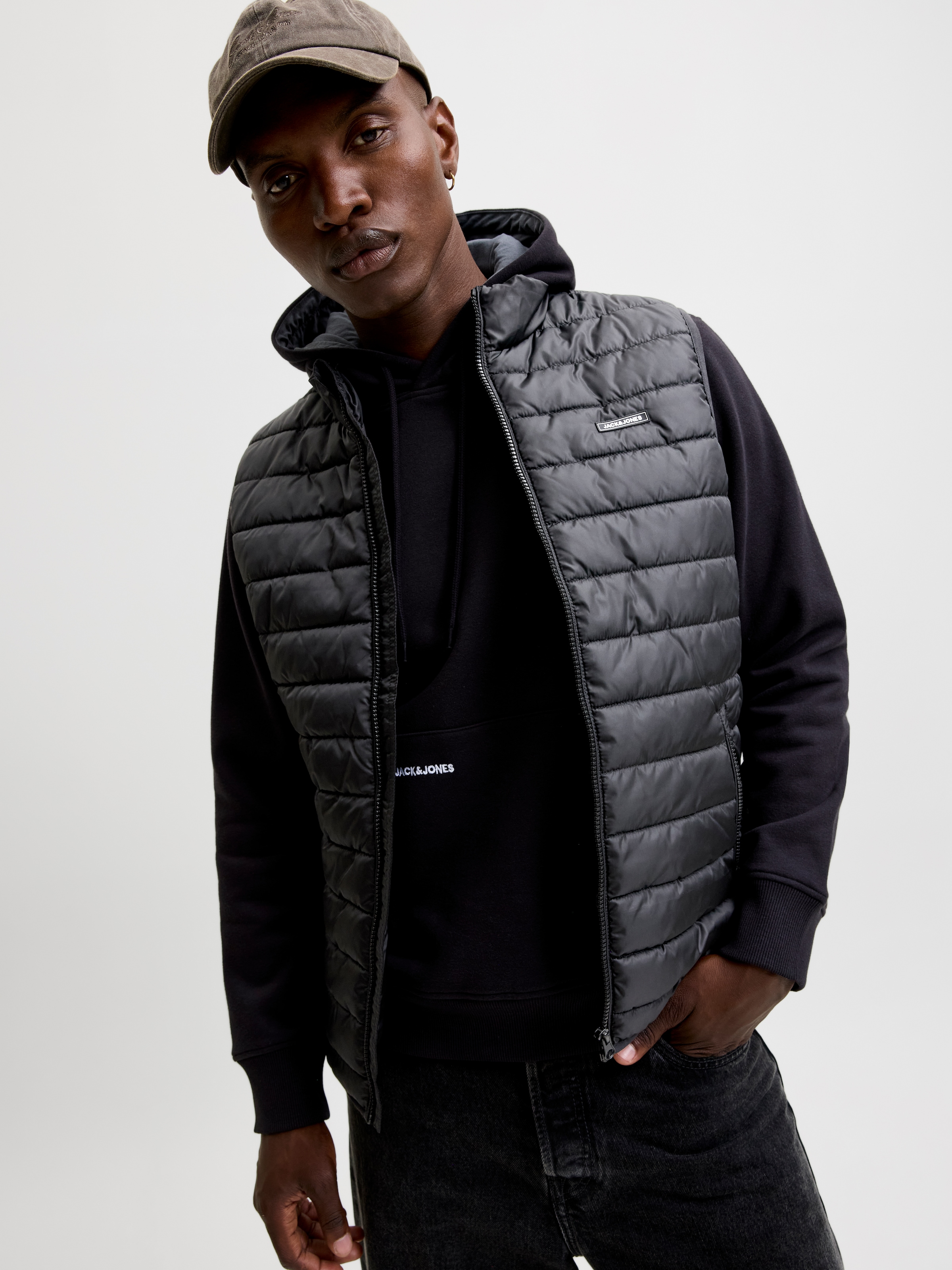 Jack & Jones Steppweste »JJELVIS LIGHT BODYWARMER COLLAR« Kunstfaser, regular fit