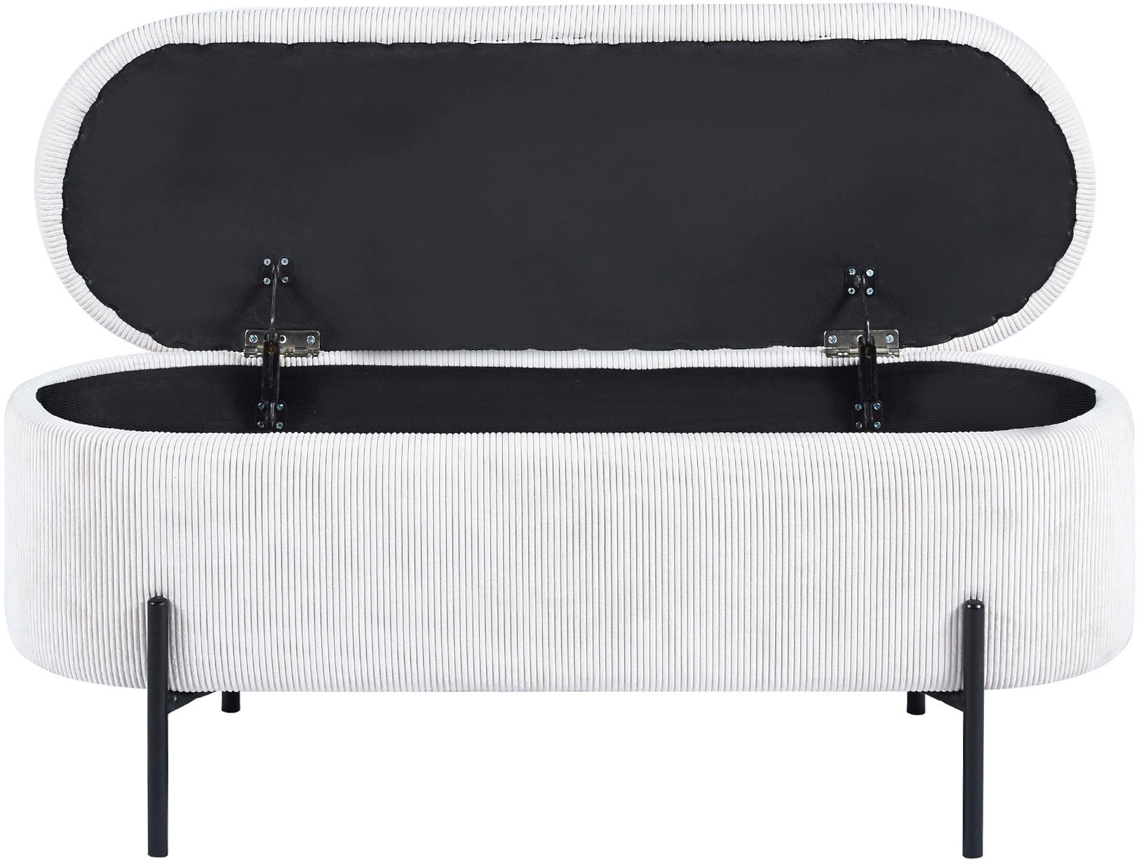 SalesFever Hockerbank »Hockerbank im stilvollen Look« aufklappbar, mit Stauraumfunktion