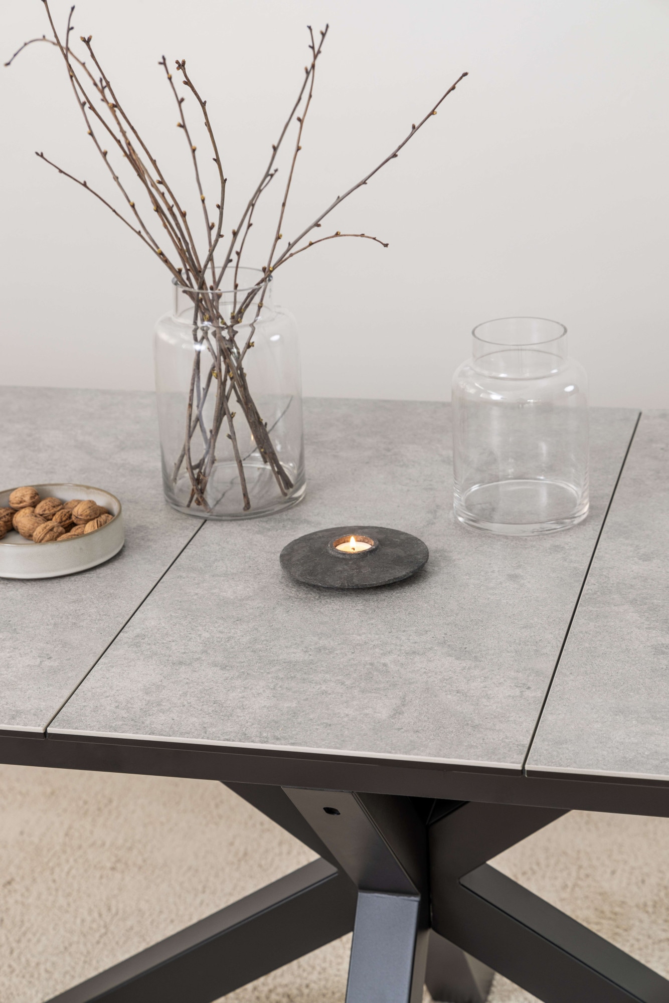 ACTONA GROUP Table de salle à manger »Heaven,Tischplatte aus Keramik, ausziehbar - robust & pflegeleicht« Résistant aux rayures, déperlant, place assise pour 4-8 personnes, L: 168/210 cm