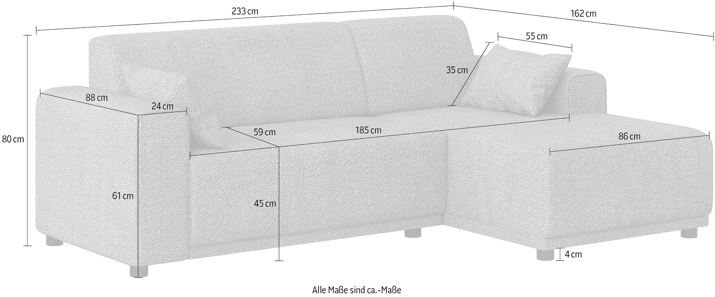 Home affaire Ecksofa »TAMMO« L-Form
