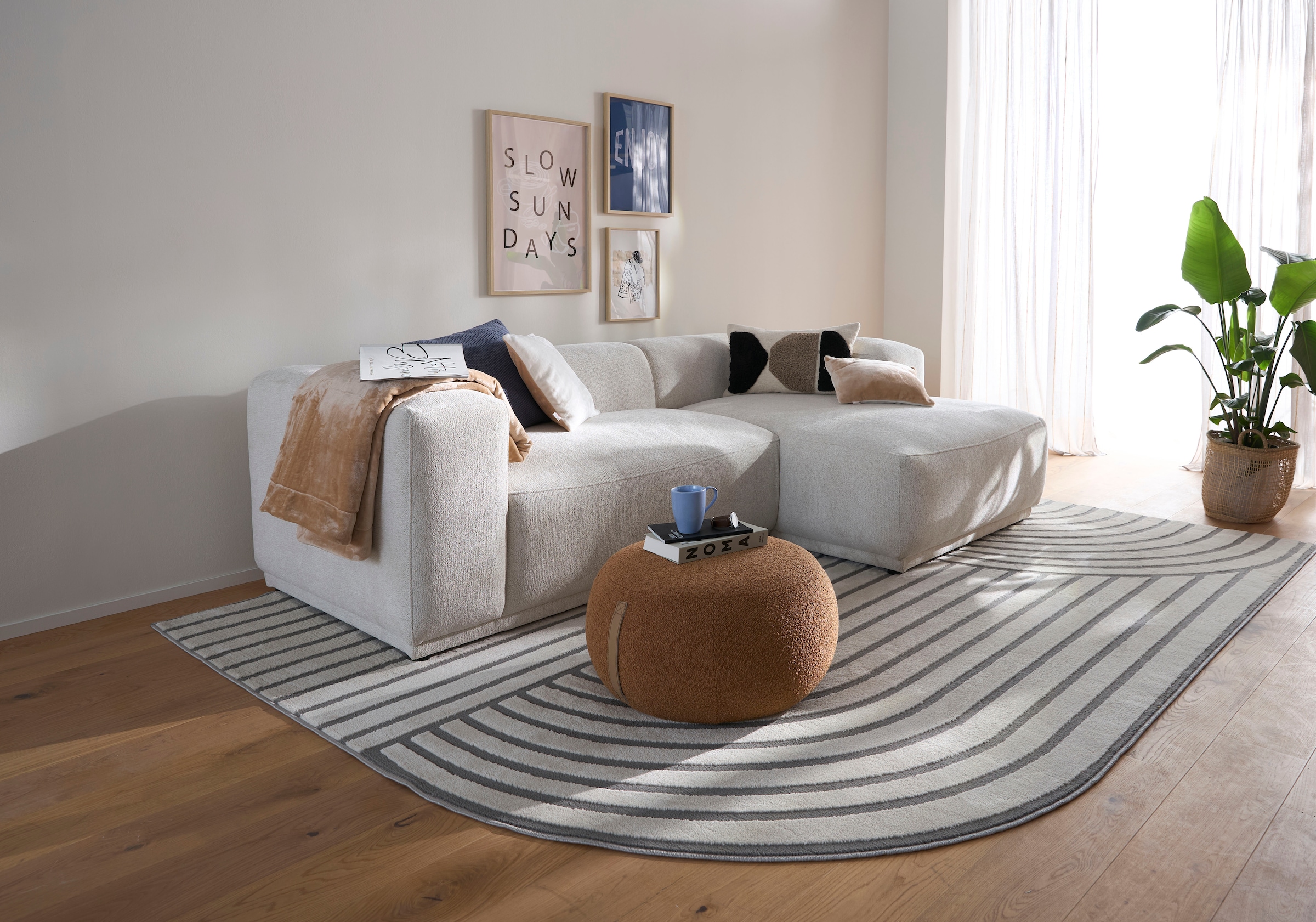 s.Oliver Ecksofa »EMMERIK Designersofa, L-Form mit Wellenfederung, B/T/H: 260/155/73 cm« hoher Sitzkomfort, gemütlich und modern, auch in Cord