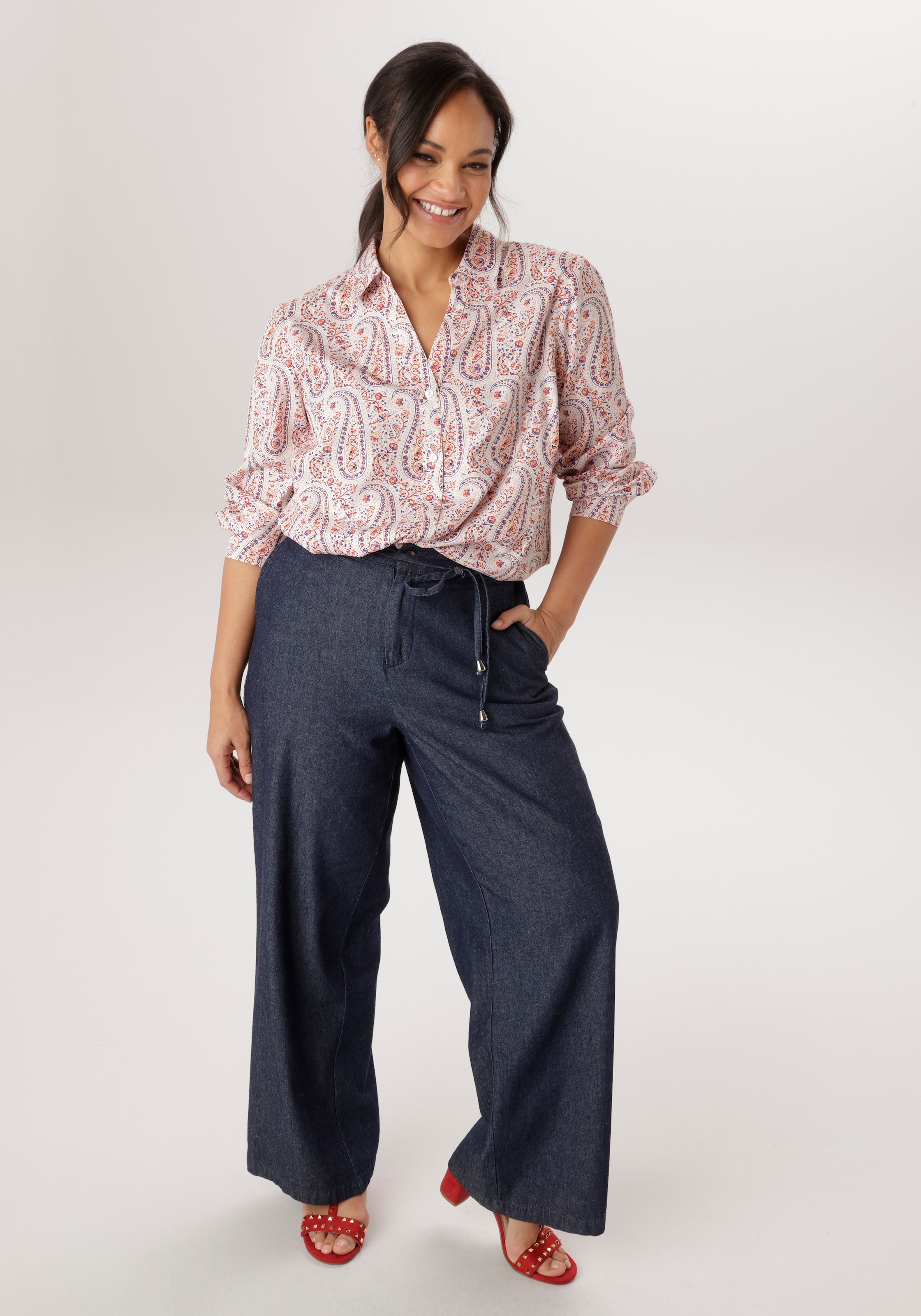 Aniston PLUS Blouse chemise in Paisleydessin - NEUE KOLLEKTION