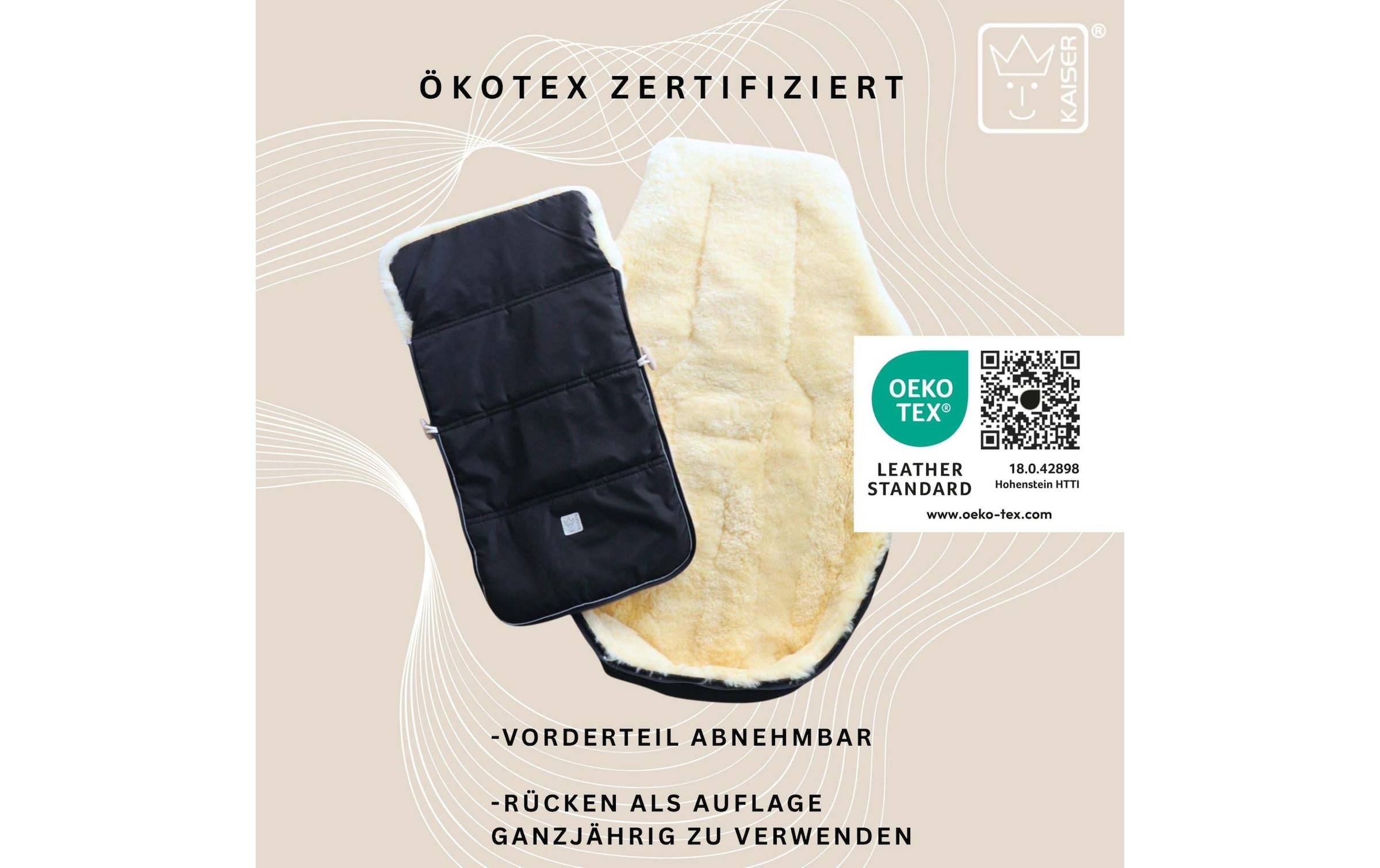 Kaiser Fusssack »Dublas 2.0 aus Lammfell«