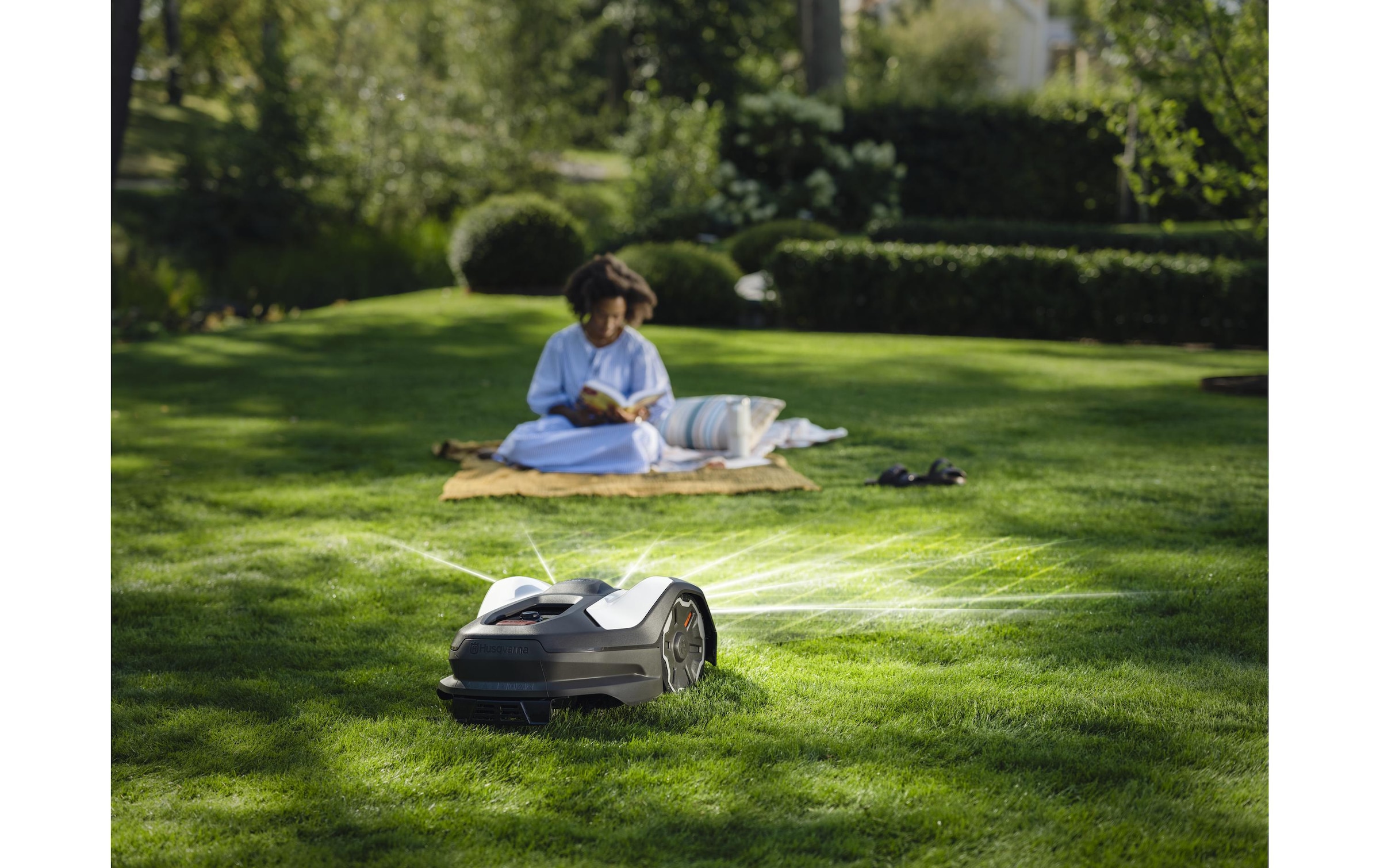 Husqvarna Robot tondeuse »405 VE NERA ohne Referenzstation 900 m²«  mit Diebstahlalarm, GPS, PIN-Code