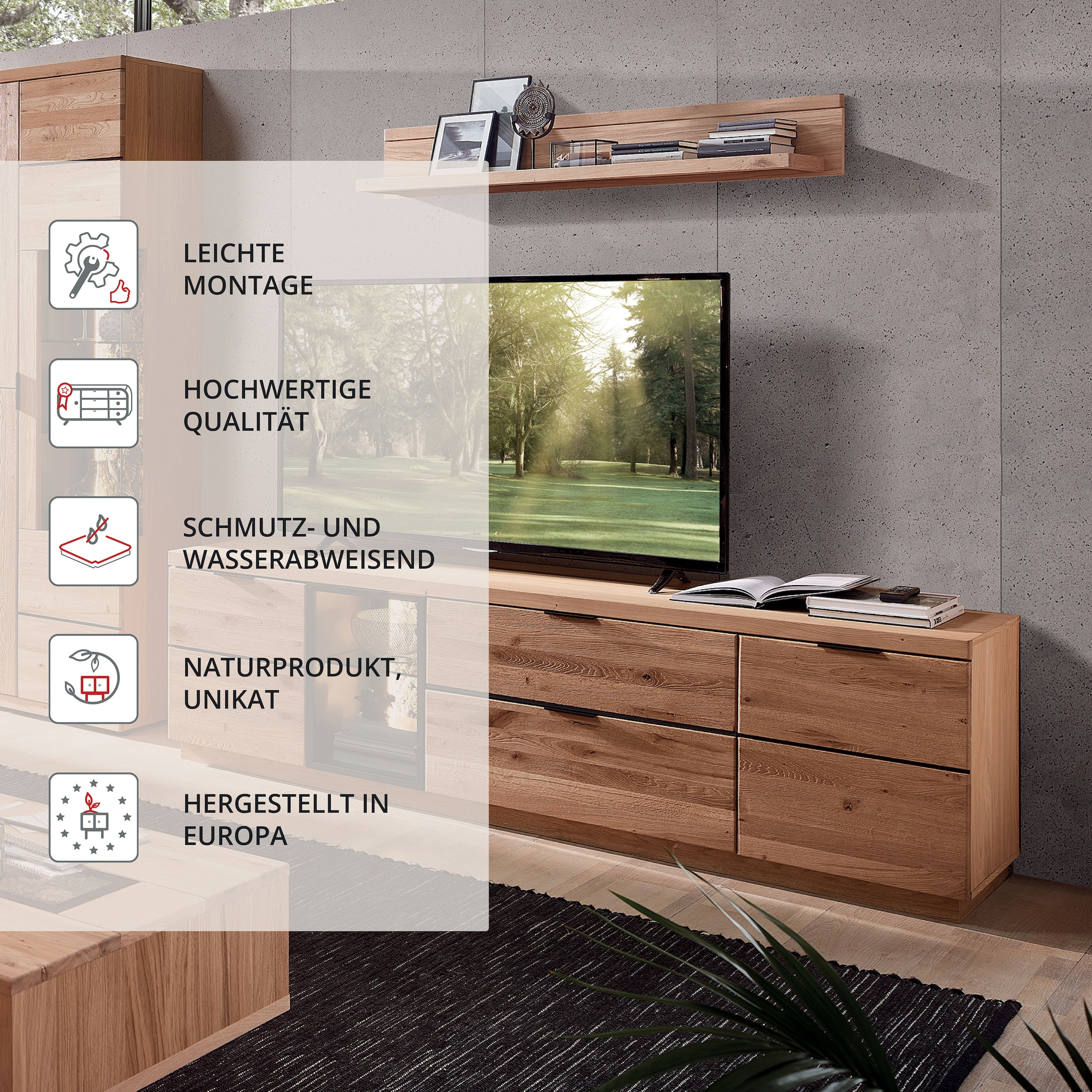 Wohnconcept Tableau TV »Donna TV-Unterteil« 1 cuis tlg.