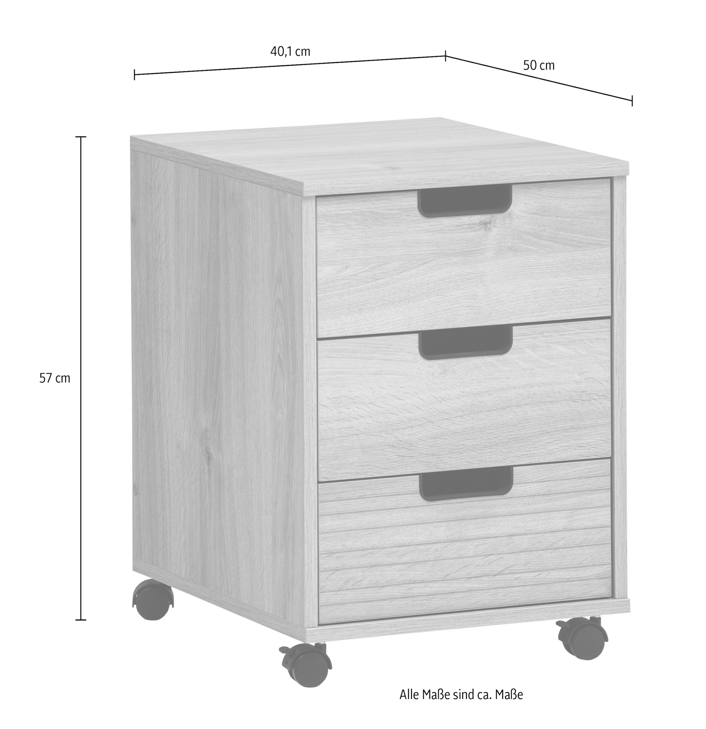 Schildmeyer Caisson à roulettes »Emmik, Breite 40,1 cm, mit 3 Schubkästen« 1 cuis tlg. Made in Germany
