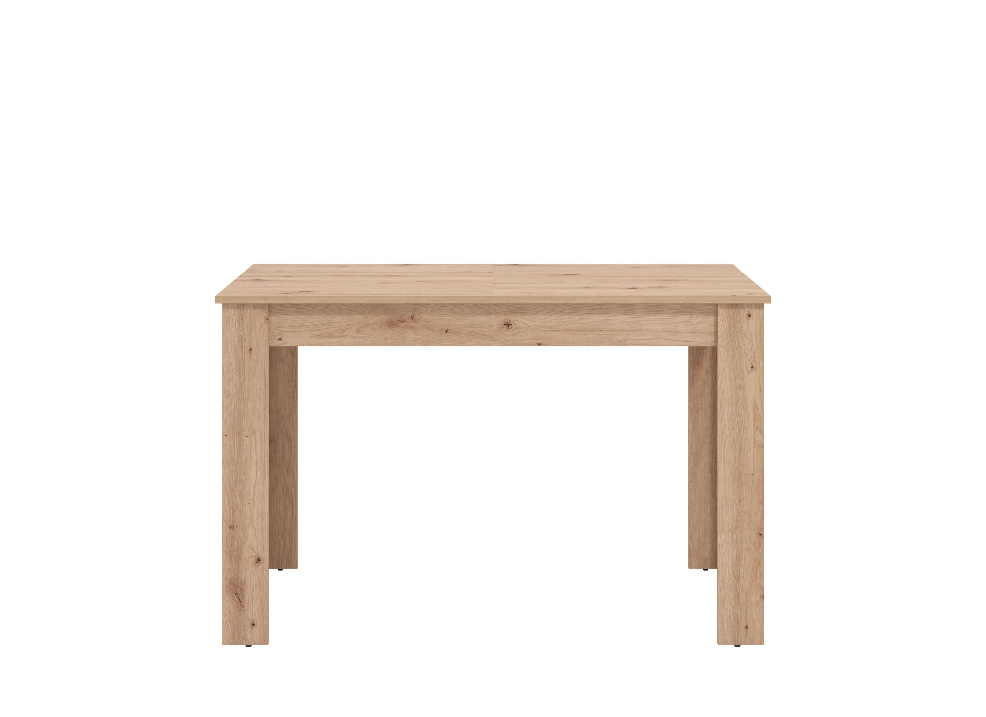 Home affaire Table de salle à manger »Hamar Esszimmertisch 120x80, Weiss oder Eiche Holz Küchentisch« Verlängerbar durch Einlegeplatte,  max. Breite 160 cm