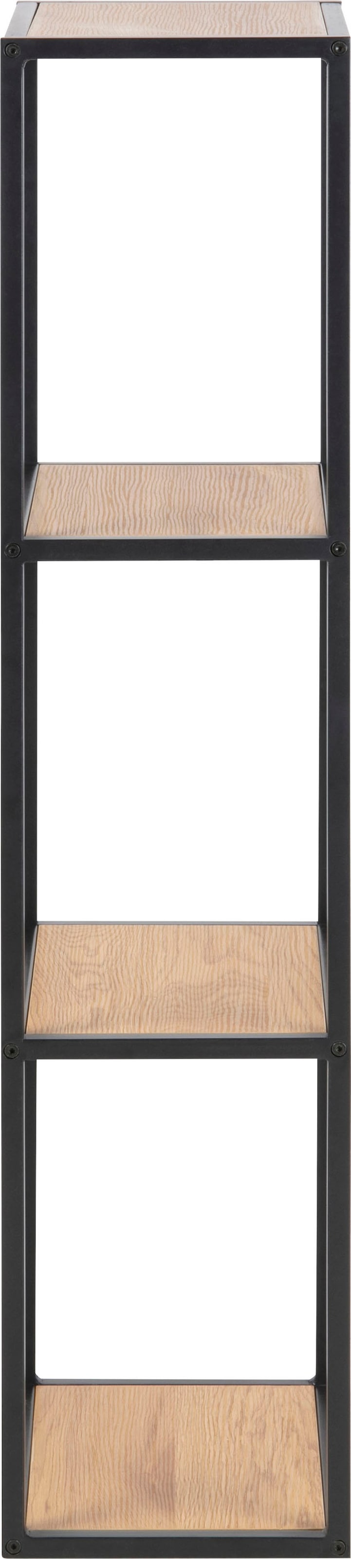 ACTONA GROUP Étagère murale Structure métallique au look industriel moderne, 2 étagères, hauteur 108 cm