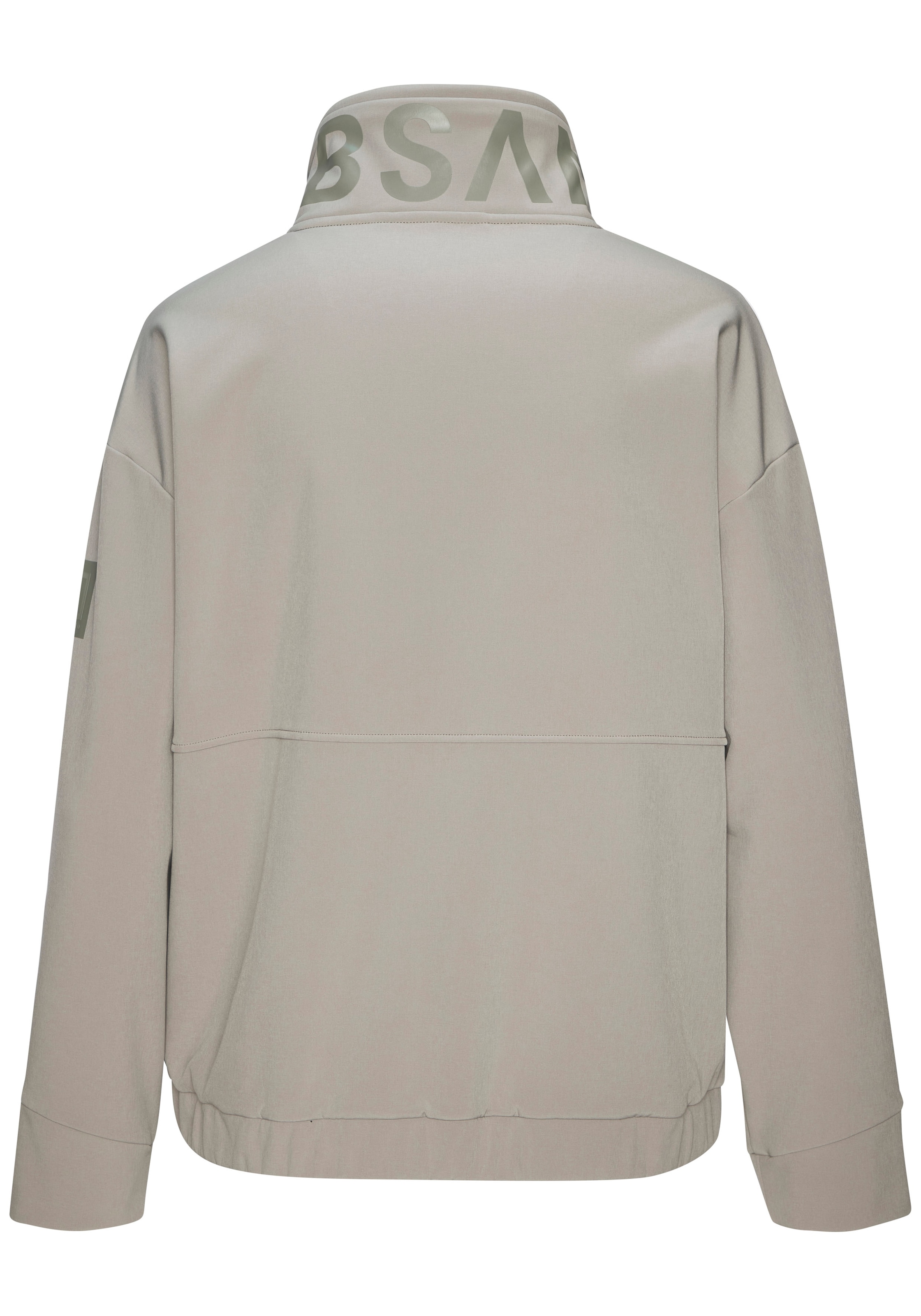 Elbsand Softshelljacke mit hohem, verstellbaren Kragen