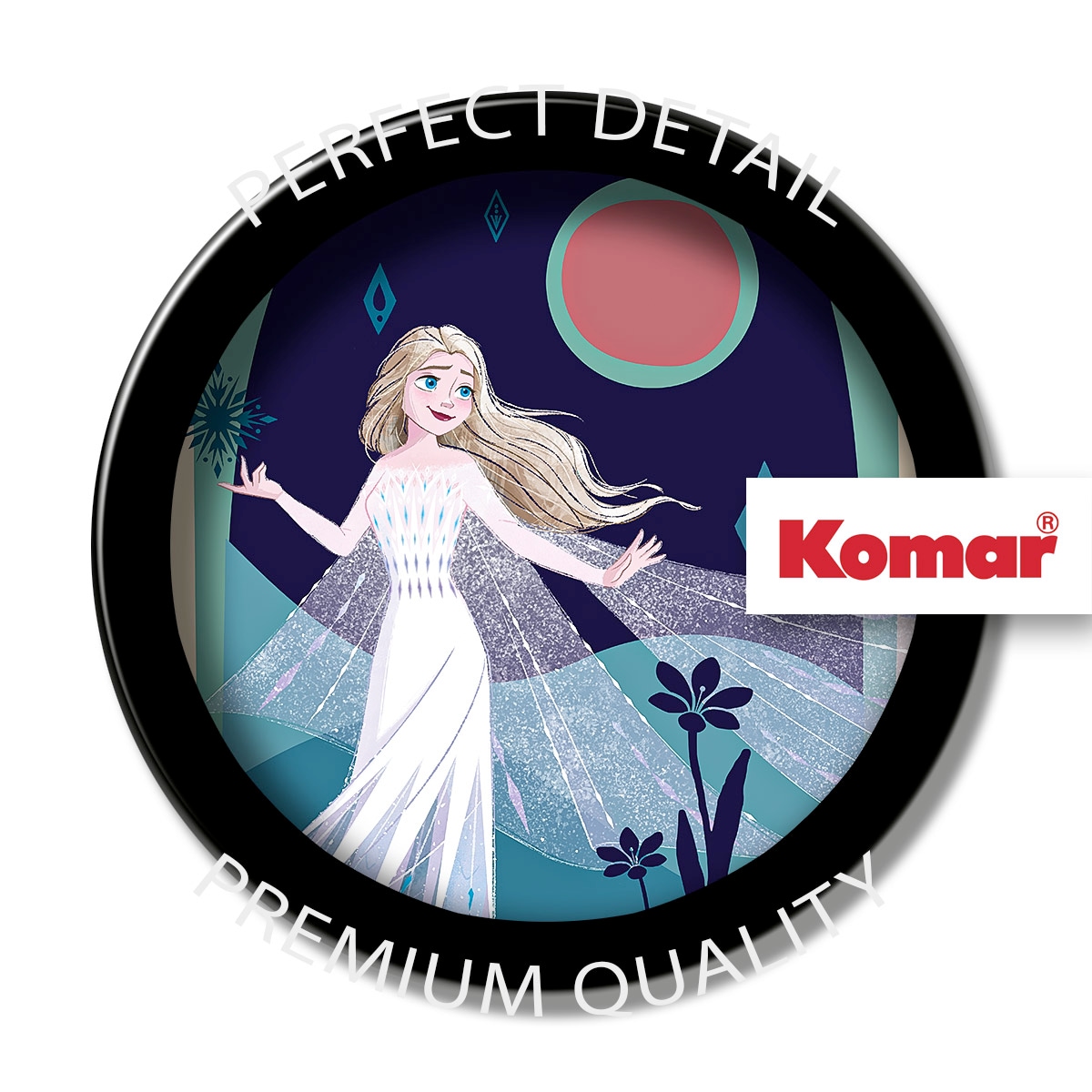 Komar Wandbild »Frozen Nocturnal Stroll« Disney Set, 1 Stk. tlg. 50 x 70 cm (Breite x Höhe) - Kinderzimmer, Dekoration
