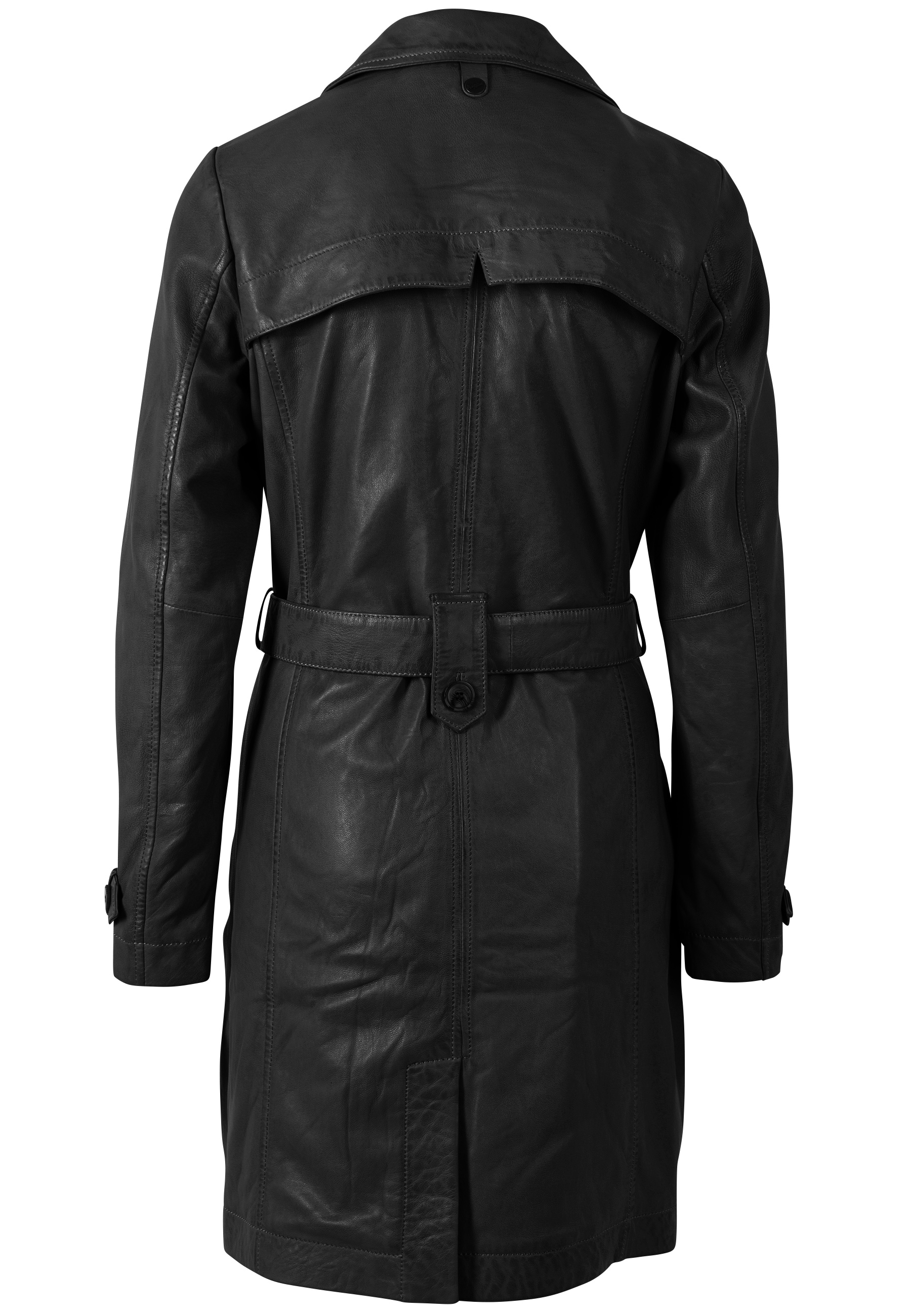 Mauritius Trenchcoat »MWLeoniz« aus Echtleder, mit Taillengürtel