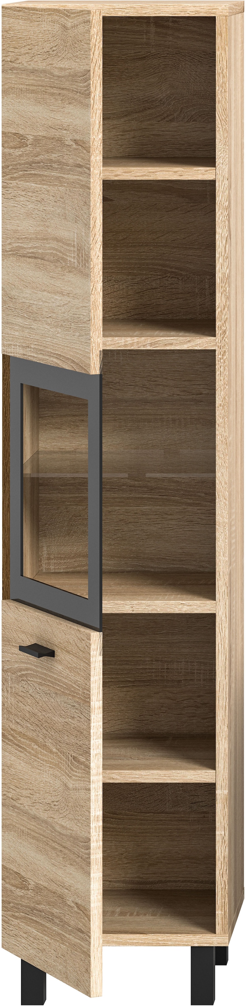 welltime Armoire haute »Tampa, Höhe 125cm, hängend oder stehend montierbar« Badschrank, Bad-Hängeschrank, Badezimmer, Bad-Möbel