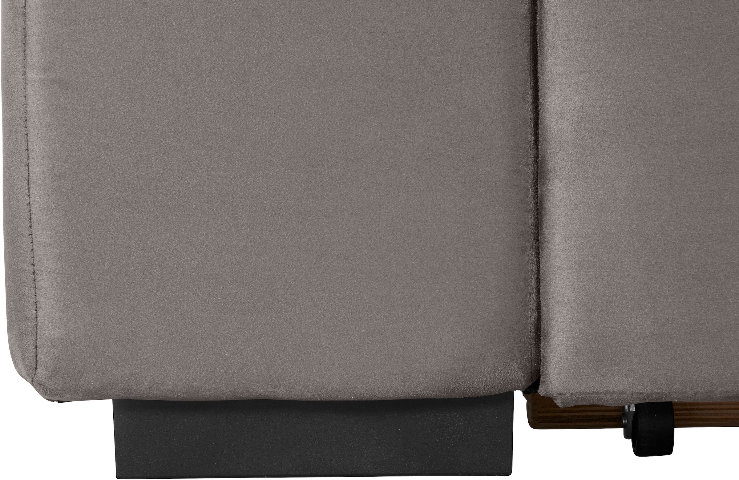 COTTA Canapé d'angle »Lola L-Form mit Kopfteilfunktion & Hocker« wahlweise mit Bettfunktion, Bettkasten & Armteilverstellung