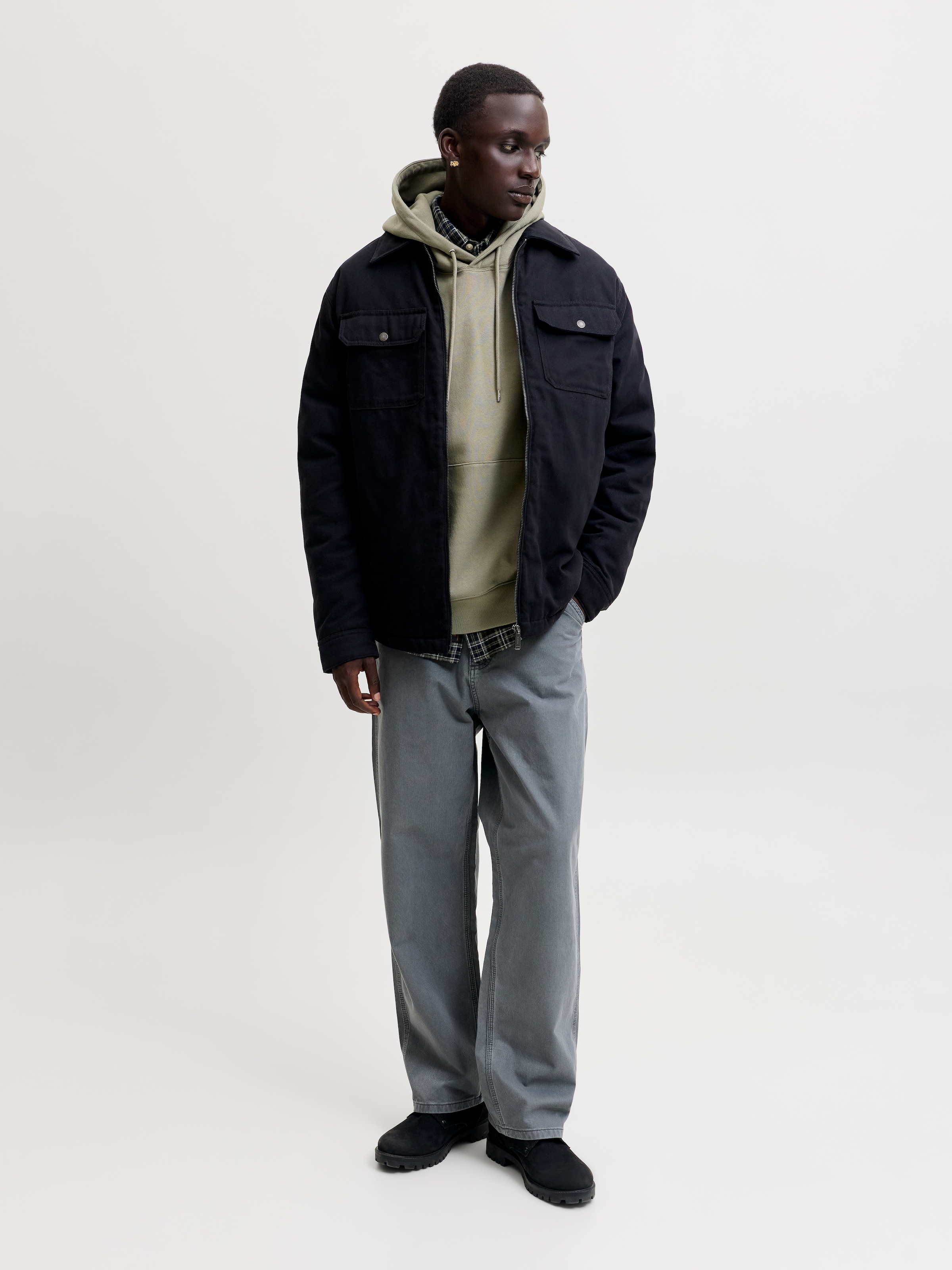 Jack & Jones Sweat à capuche »JJEACE SWEAT HOOD NOOS«, mélange coton, coupe décontractée
