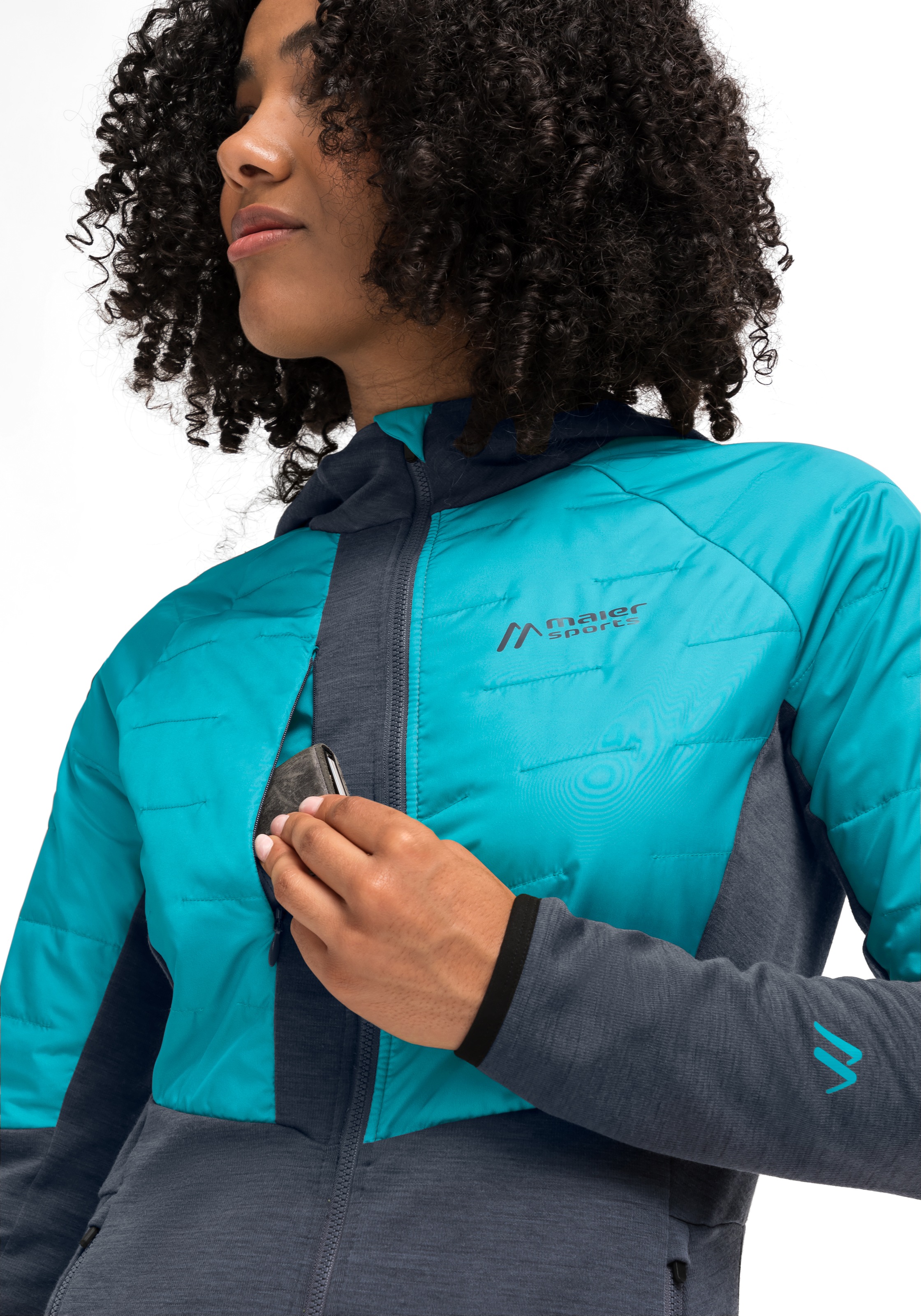 Maier Sports Outdoorjacke »Lanus W« Damen Wanderjacke wattiert, atmungsaktive Trekking-Jacke mit 3 Taschen