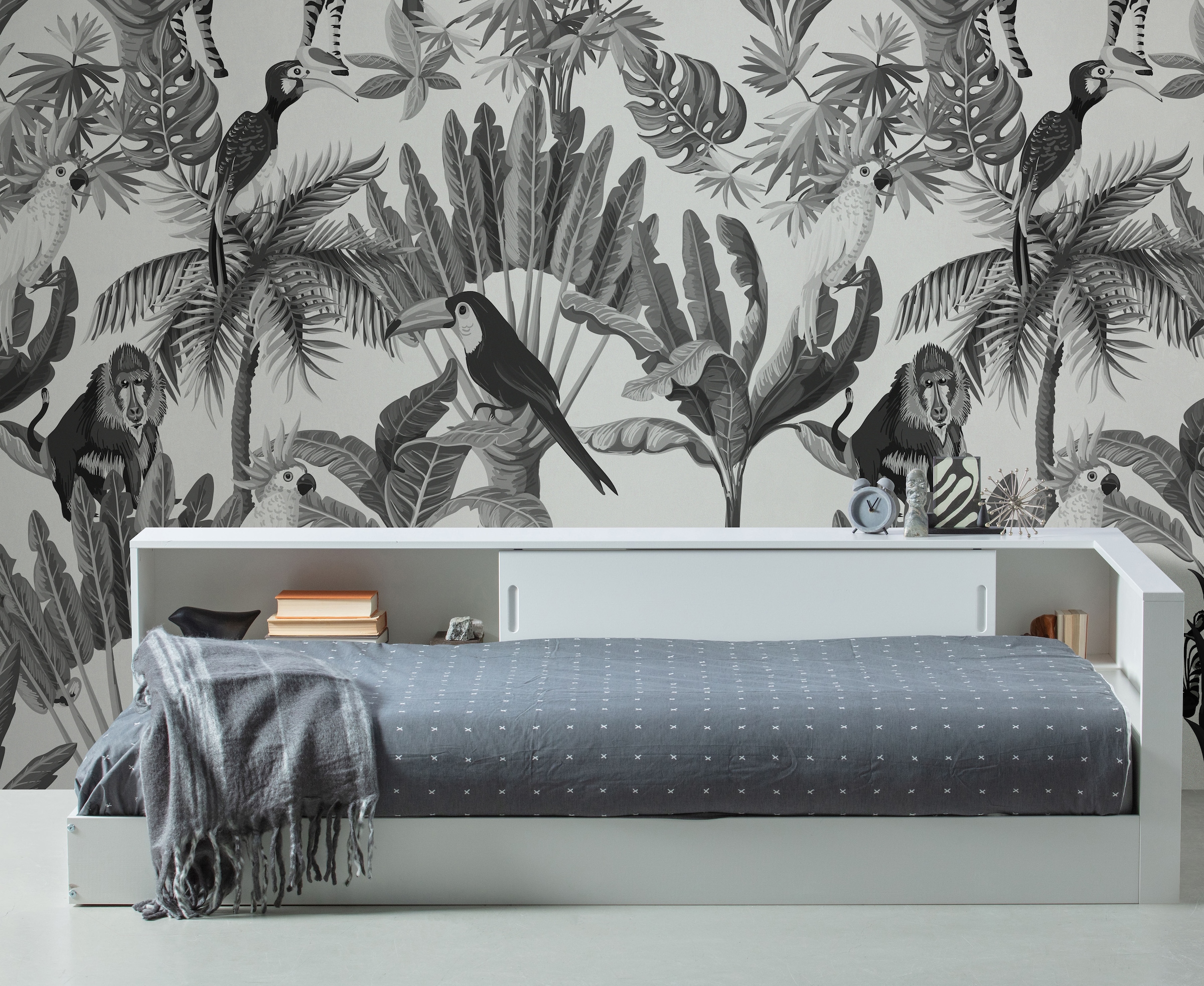 WOOOD Stauraumbett »Connect FSC®-Kiefernholz mit Schiebetür und Stauraum 213x118x60 cm« Einfach zu montierbar, Matratzenmass 90x200 cm, Pfleiglicht