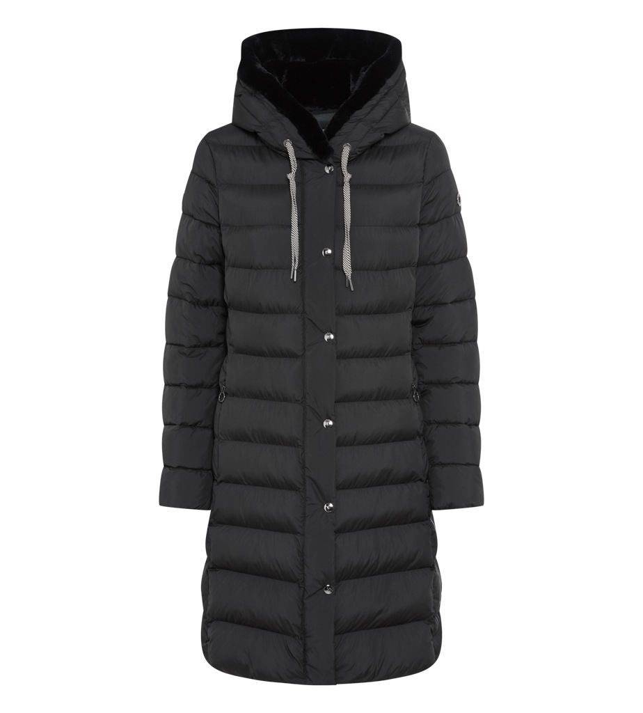 Fuchs Schmitt Manteau matelassé »Steppkurzmantel« capuche avec imitation fourrure, coupe régulière,