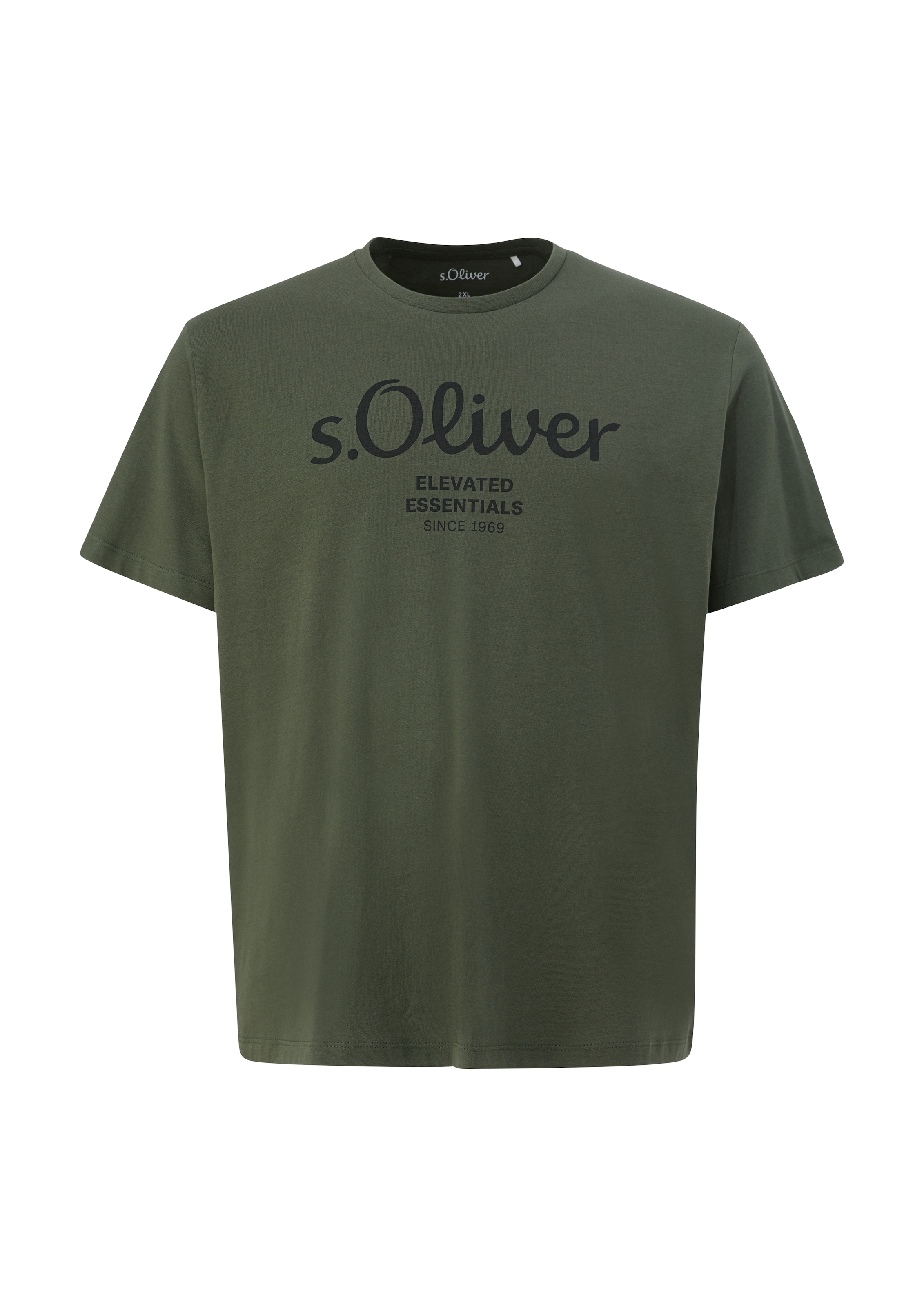 s.Oliver Men Big Sizes T-shirt à manches courtes mit Logo-Print/Grosse Grössen