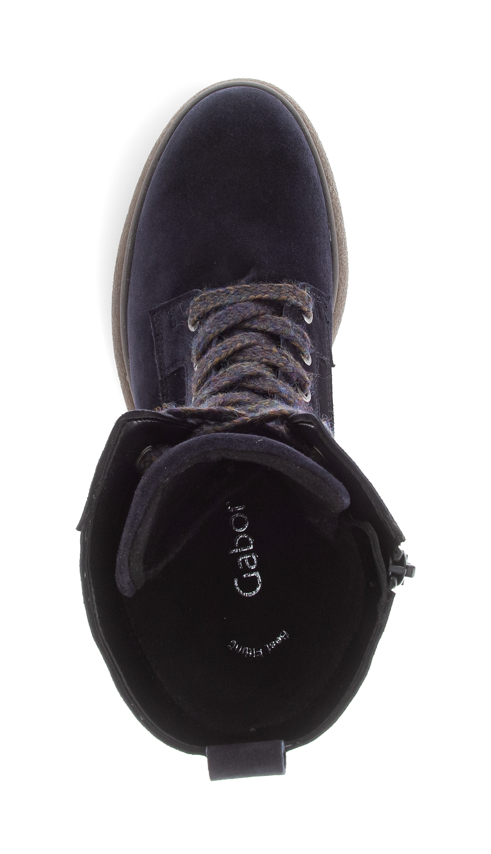 Gabor Bottines à lacets  talon bloc, bottine à lacets avec fermeture éclair intérieure, largeur G