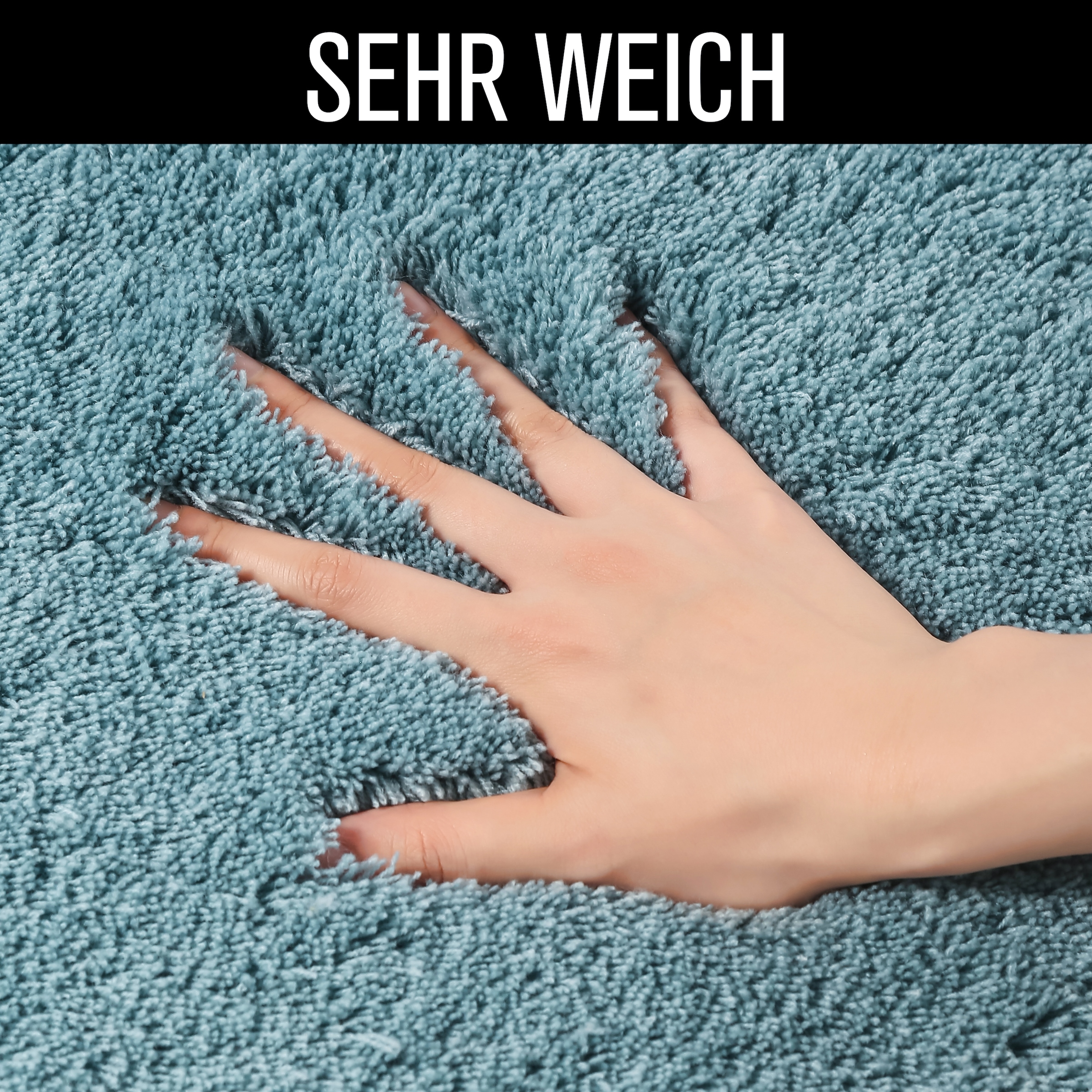 Möve Badematte »Loft, Badvorleger, Badezimmer Teppich« Höhe 30 mm rutschhemmend beschichtet fussbodenheizungsgeeignet | schnell trocknend | strapazierfähig Badteppich, Badematten auch als 2 teiliges Set & rund