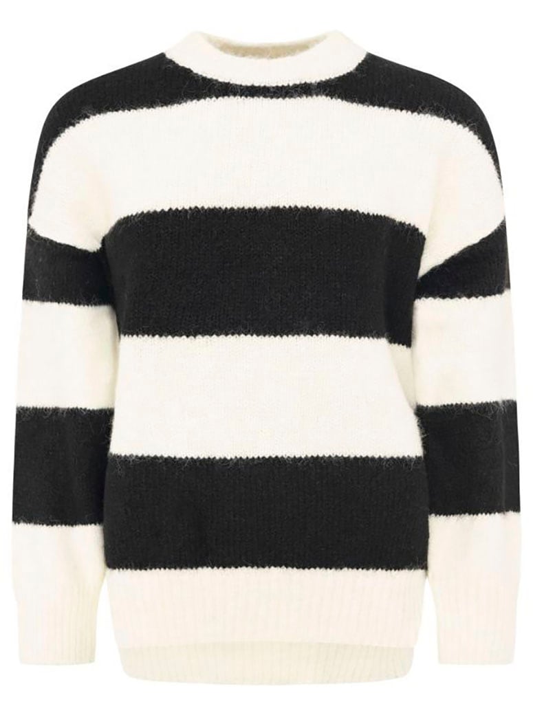 Zwillingsherz Strickpullover »"Blockstreifen"« Rundhalsausschnitt,  mit breiten Streifen und Wollanteil