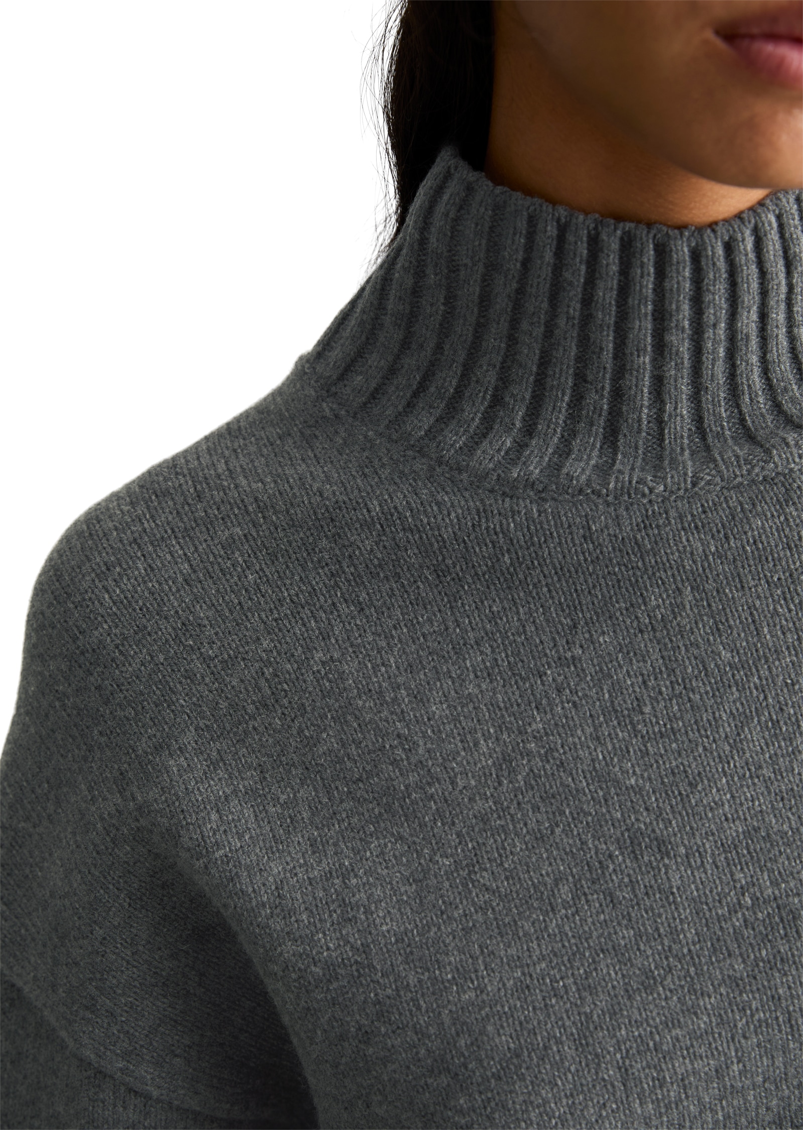 Marc O'Polo DENIM Pull à col montant »oversize aus weichem Wolle-Mix«