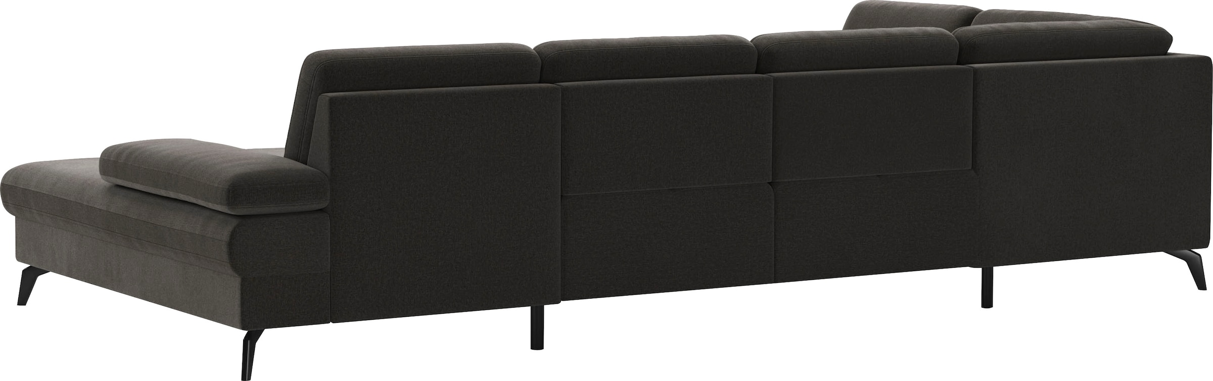 sit&more Wohnlandschaft »Morris U-Form, inkl. Sitztiefenverstellung« wahlweise mit Armteilverstellung, Bettfunktion & Bettkasten