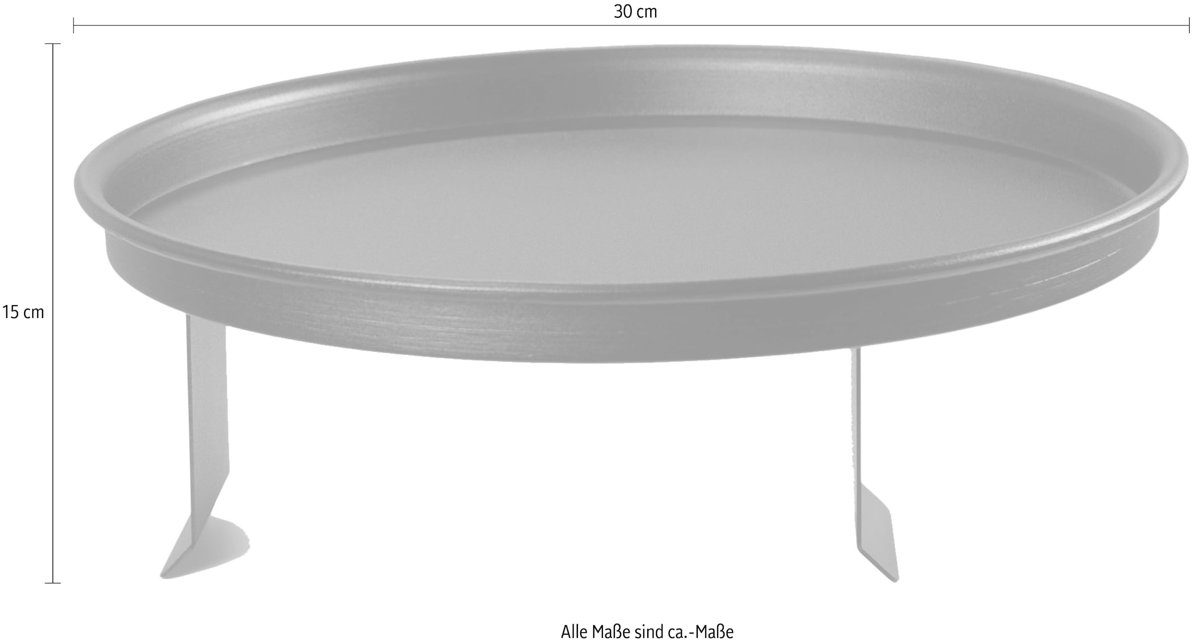 Spinder Design Table à plateaux »ROUND« Table d'appoint en acier extensible