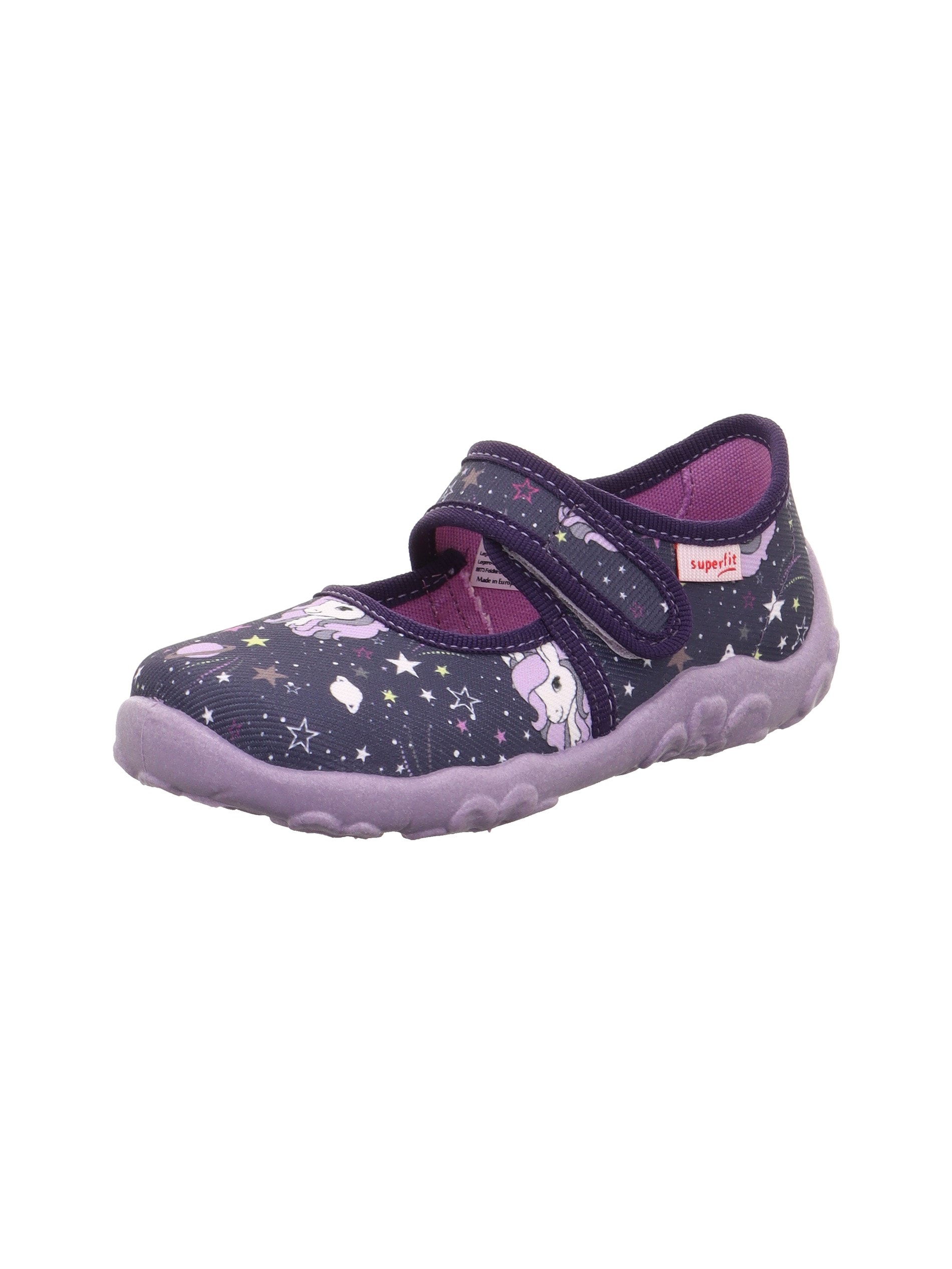 Superfit Chausson »BONNY, WMS: mittel«  Chaussure de jardin d'enfants avec motif licorne, gabarit de taille à télécharger