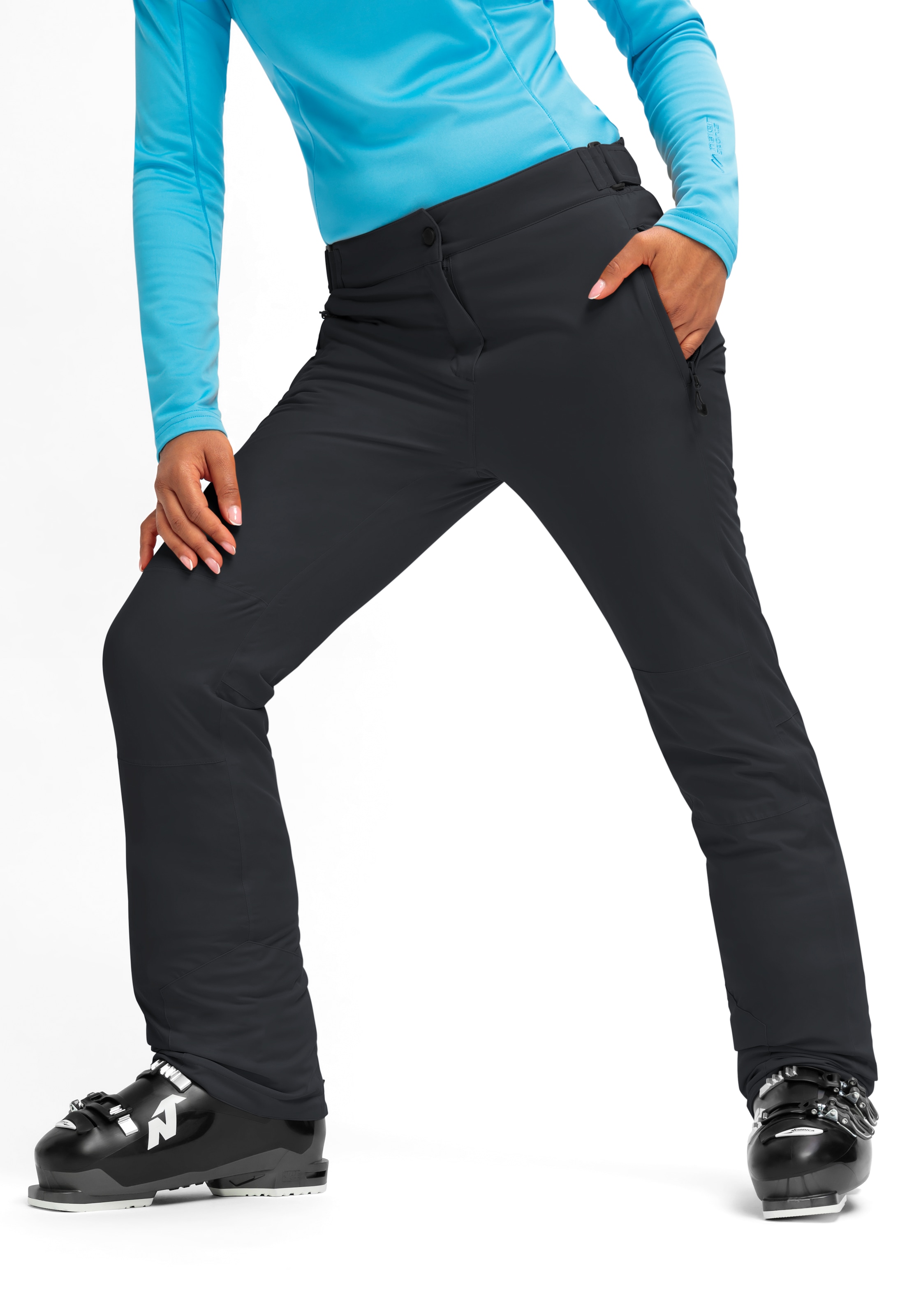 Maier Sports Skihose »Vroni slim 2.0«  Damen Schneehose, wind- und wasserdicht, 2 RV-Taschen, Slim Fit