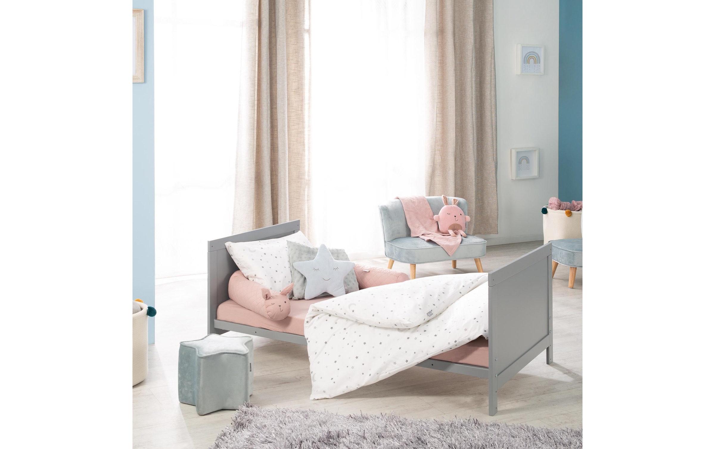 roba® Lit d'enfant »Kombi-Kinderbett 70 x 140 cm Holz umbaubar«