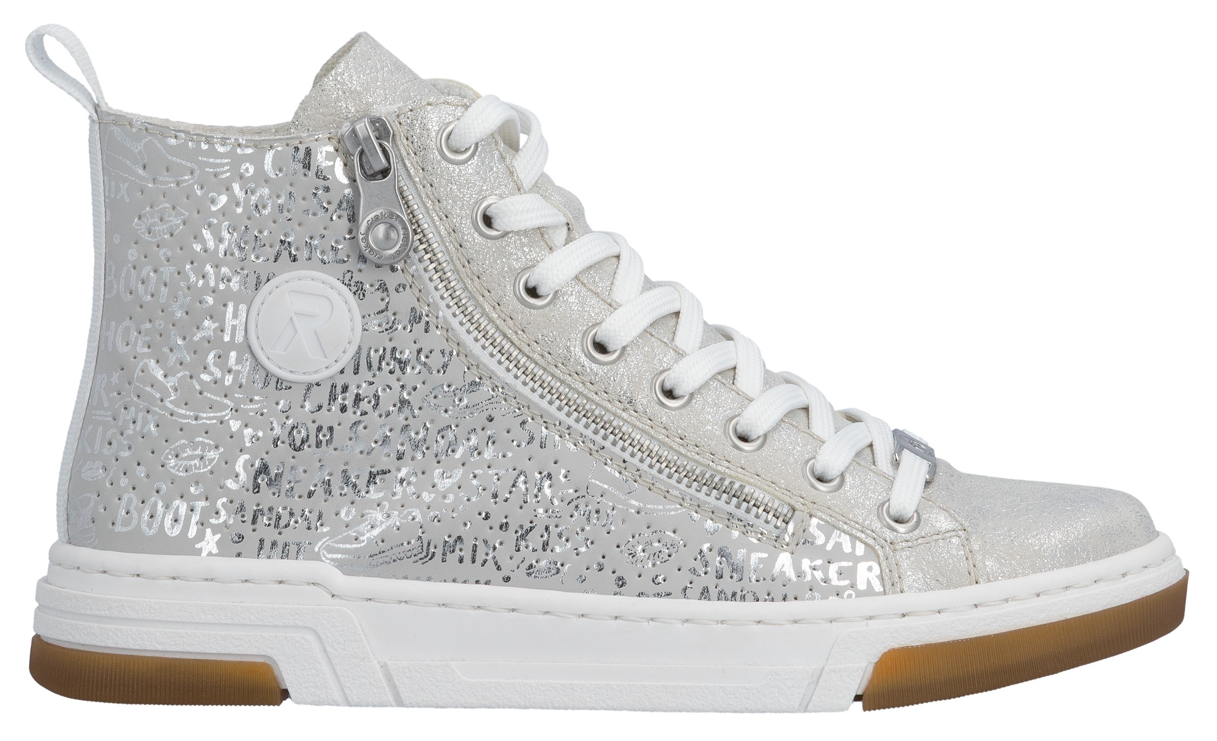 Rieker Sneaker  High Top-Sneaker, Freizeitschuh, Schnürschuh mit Plateausohle