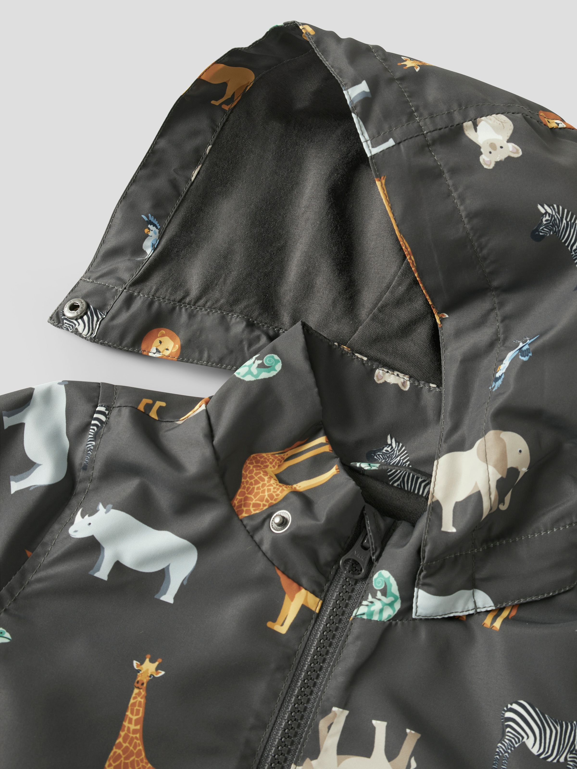 Name It Veste d'extérieur »NMMMAX JACKET LI AOP NOOS« avec capuche Détails réfléchissants, déperlant