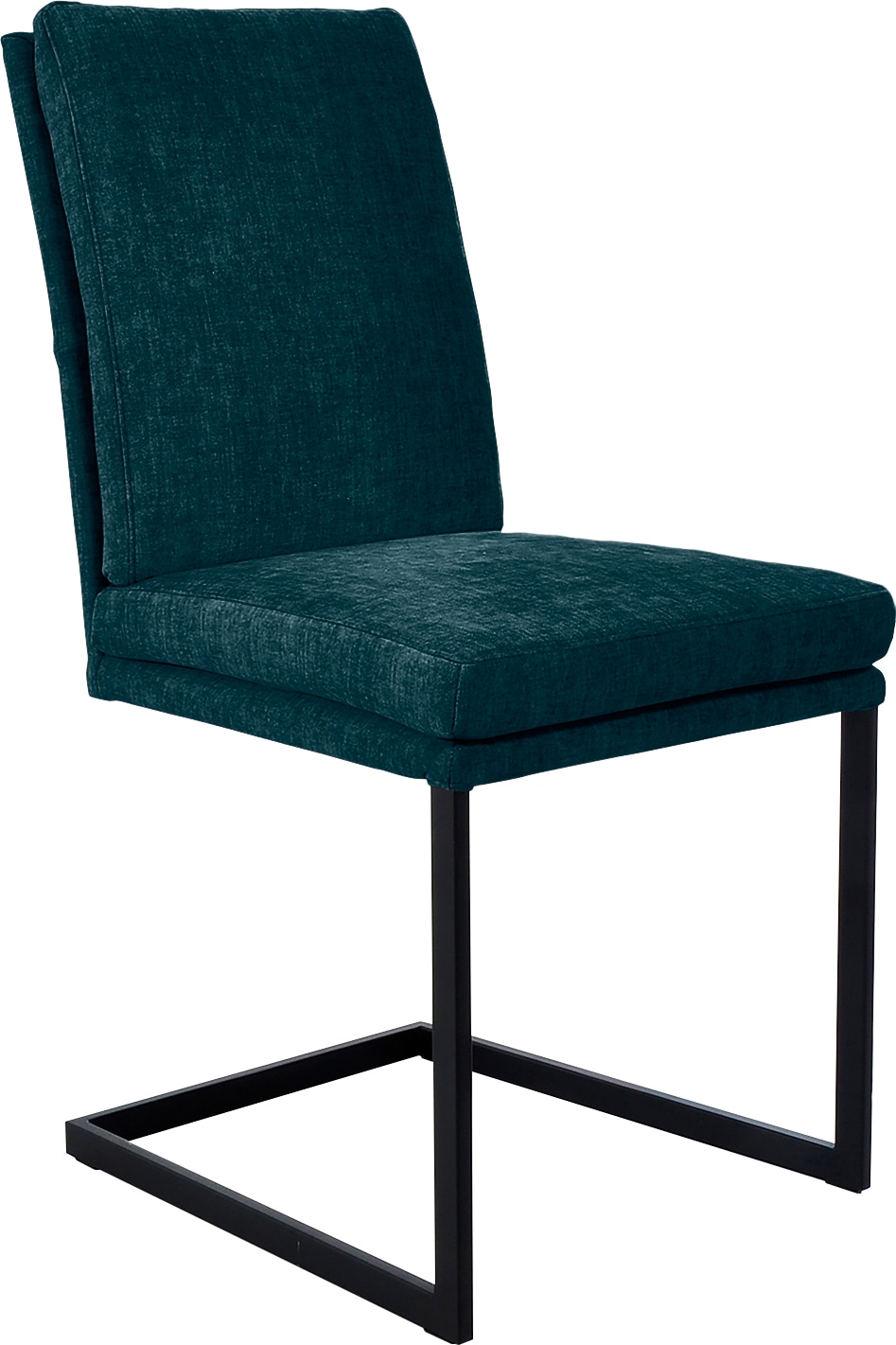 K+W Komfort & Wohnen Chaise de salle à manger »Freischwinger« () tube vertical stable, piètement aspect inox ou noir