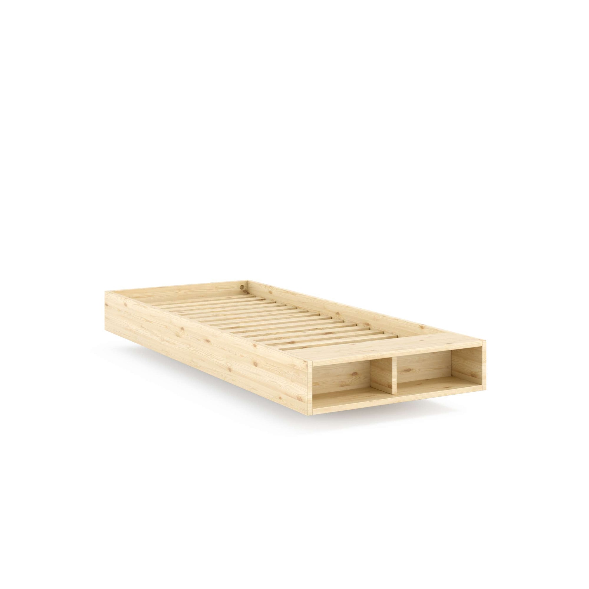 Karup Design Lit de rangement »Merge Bed Bettgestell m. integrierter Bank m. Stauraum, mehrere Grössen« inkl. Lattenrost, excl. Matratze, FSC®-zertifiziertes Massivholz