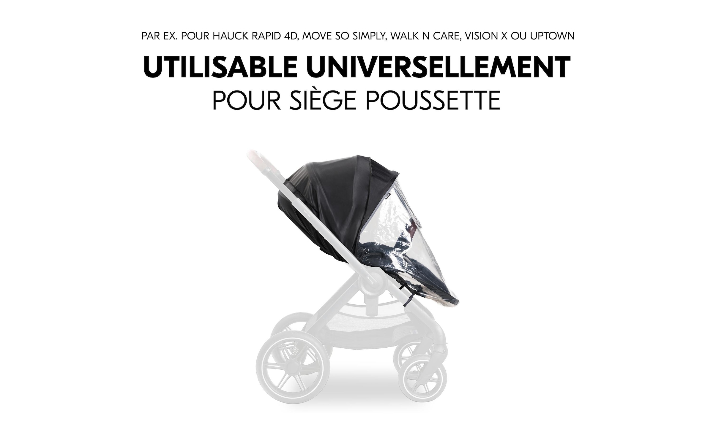 Hauck Kinderwagen-Regenschutzhülle »Pushchair Seat Raincover«