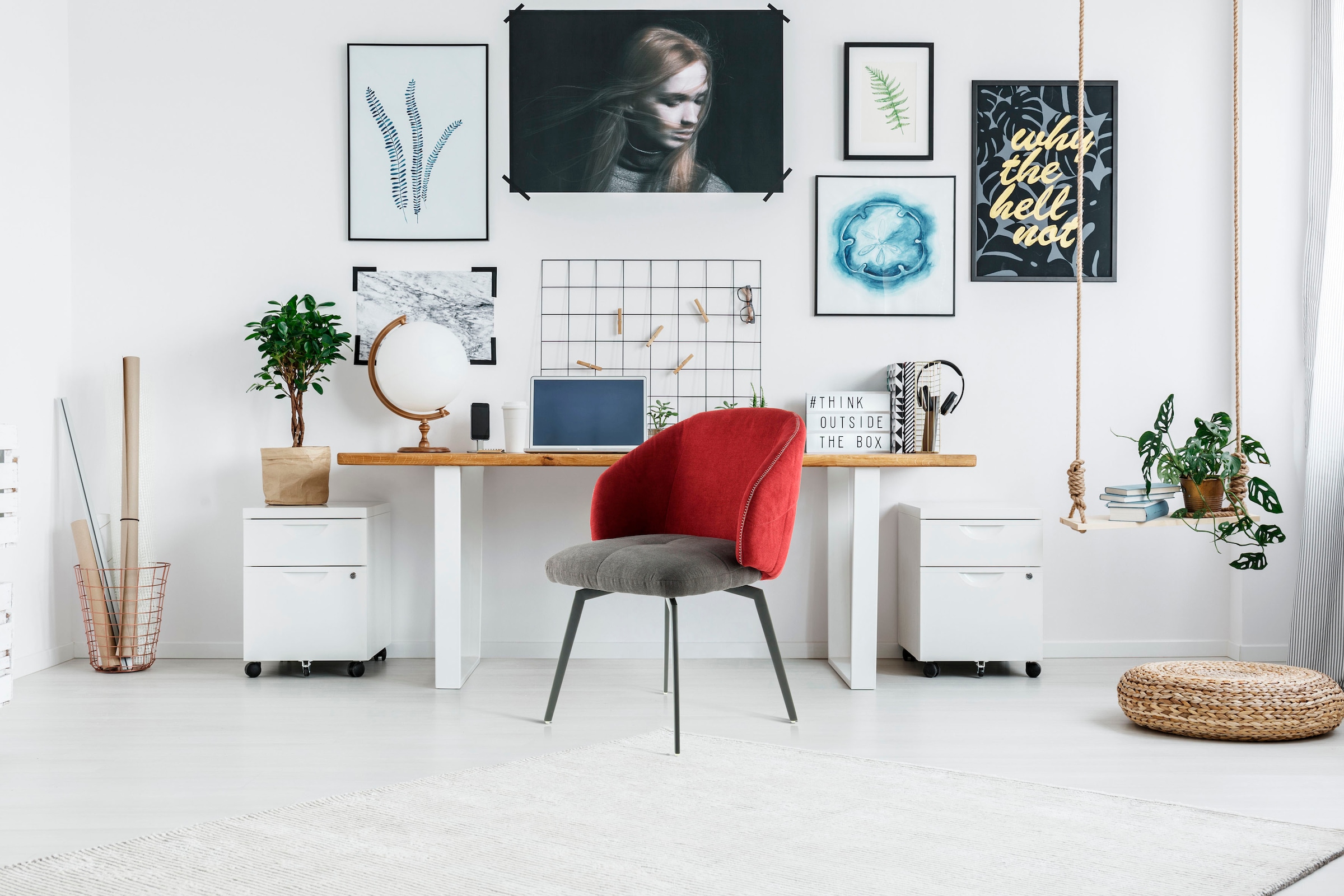 Kayoom Schalenstuhl »Stuhl Carol 225, dekorativer Stuhl im Retro-Look, zweifarbig gestaltet« (Set) 1 Stk.bequem, zweifarbig, Rückseite mit Reissverschluss, zweifarbig gestaltet