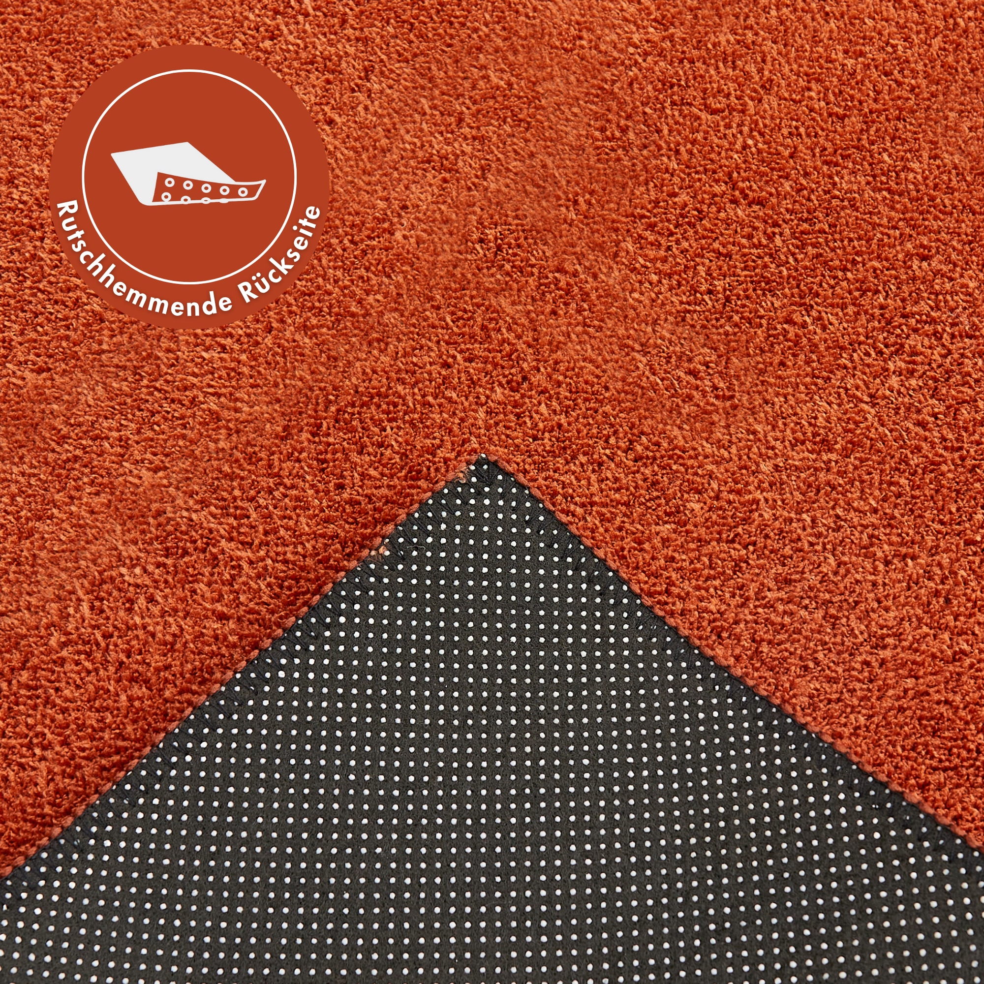 Andiamo Teppich »Arezzo« rechteckig 16 mm Höhe Uni Farben, weicher Flor, waschbar, ideal im Wohnzimmer & Schlafzimmer