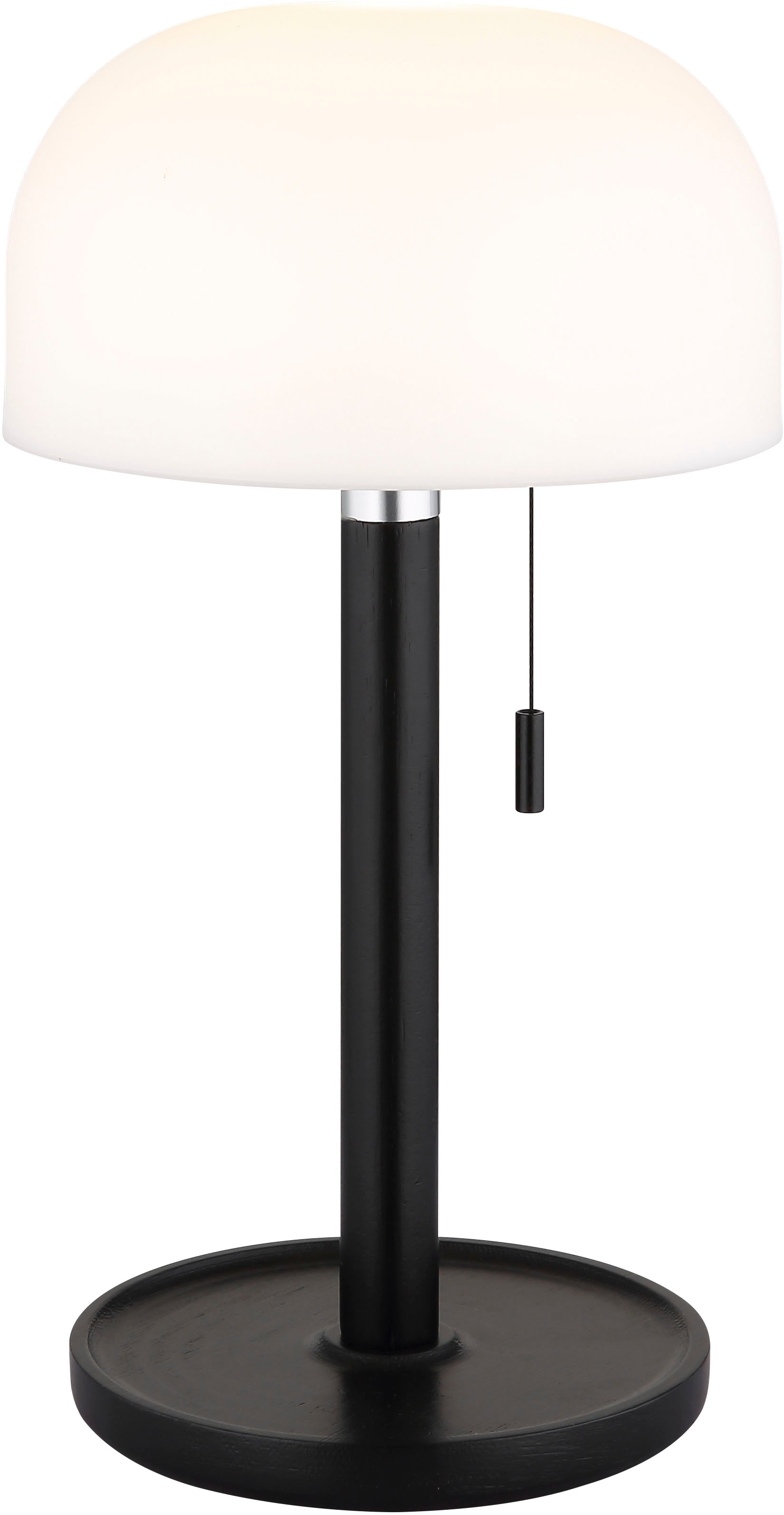 GLOBO LIGHTING LED Tischleuchte »NORMAN« LED-Modul 1 Stk. warmweiss - kaltweiss Akkutischleuchte auch für draussen, Zugschalter Kordel, Akkulampe