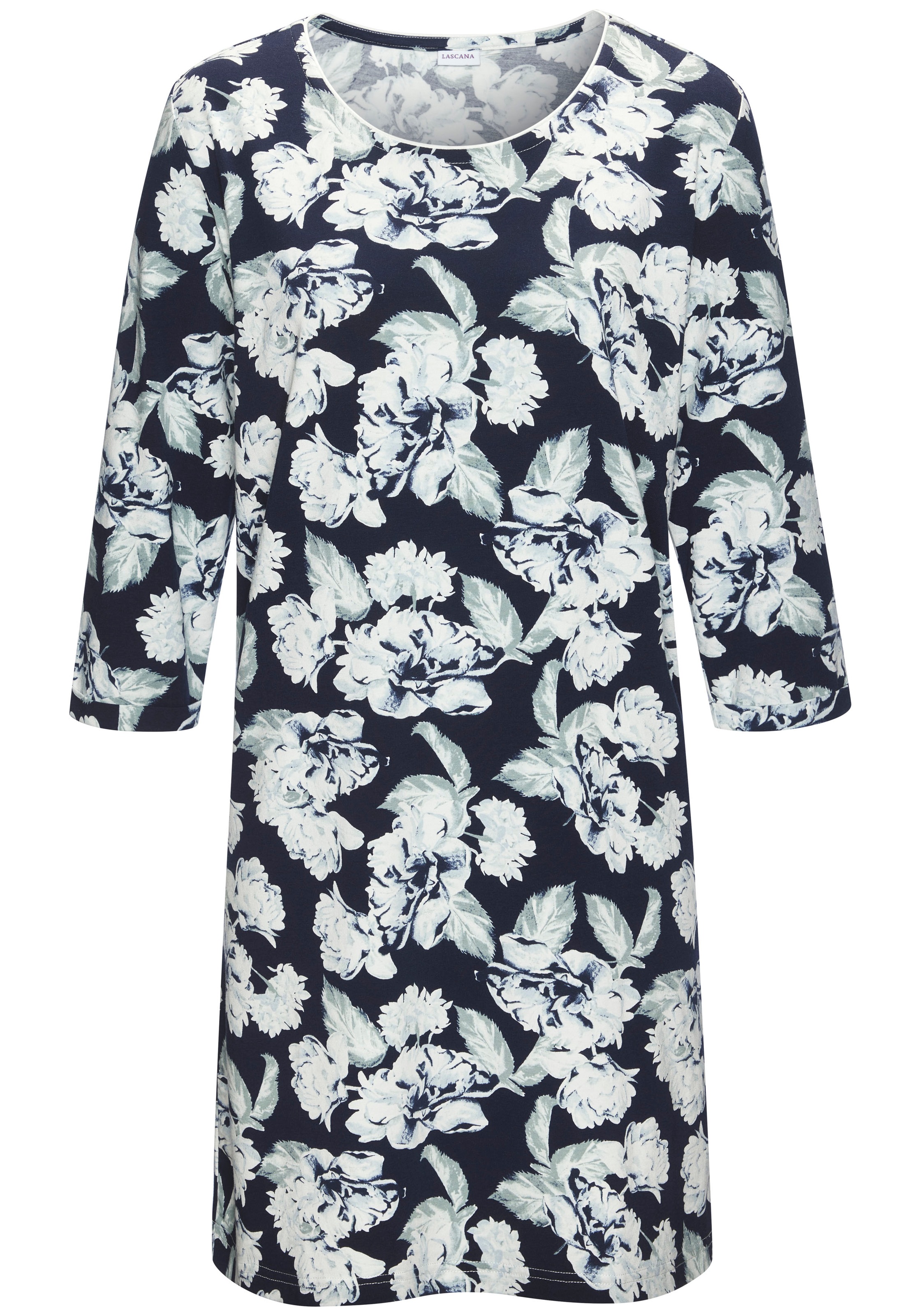 LASCANA Nachthemd mit schönem Blumenmuster