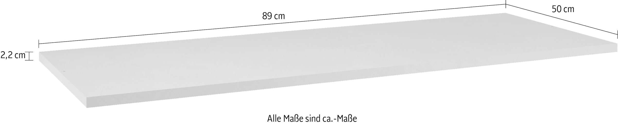 INOSIGN Einlegeboden »Jupiter – Steingrau (1 St.), 22 mm stark, ideale Stauraumhilfe« Breite 89 cm, passend für Drehtürenschrank 2-/4-/6-türig