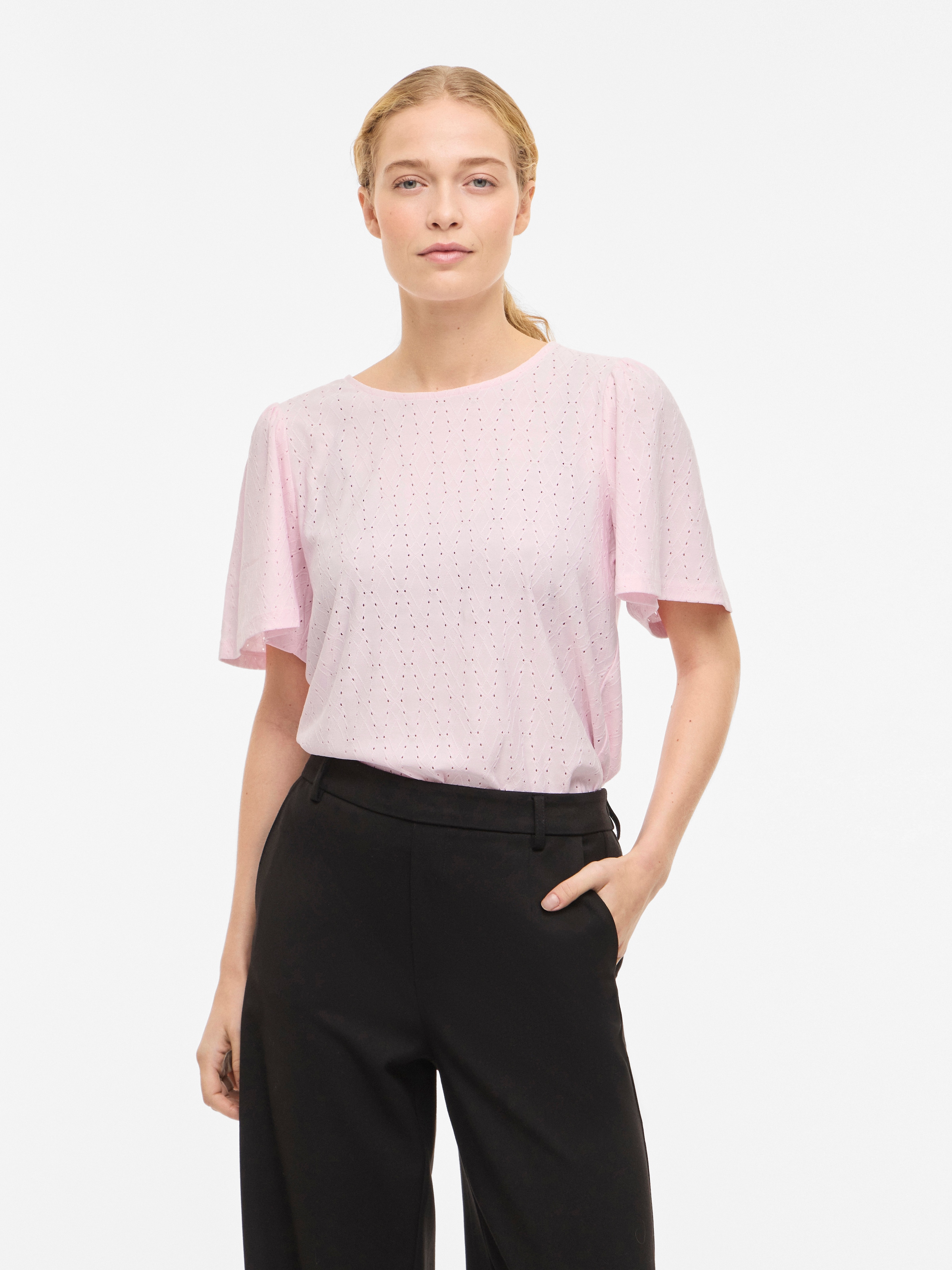 Vila Rundhalsshirt »VIBELLI O-NECK S/S TOP - NOOS«