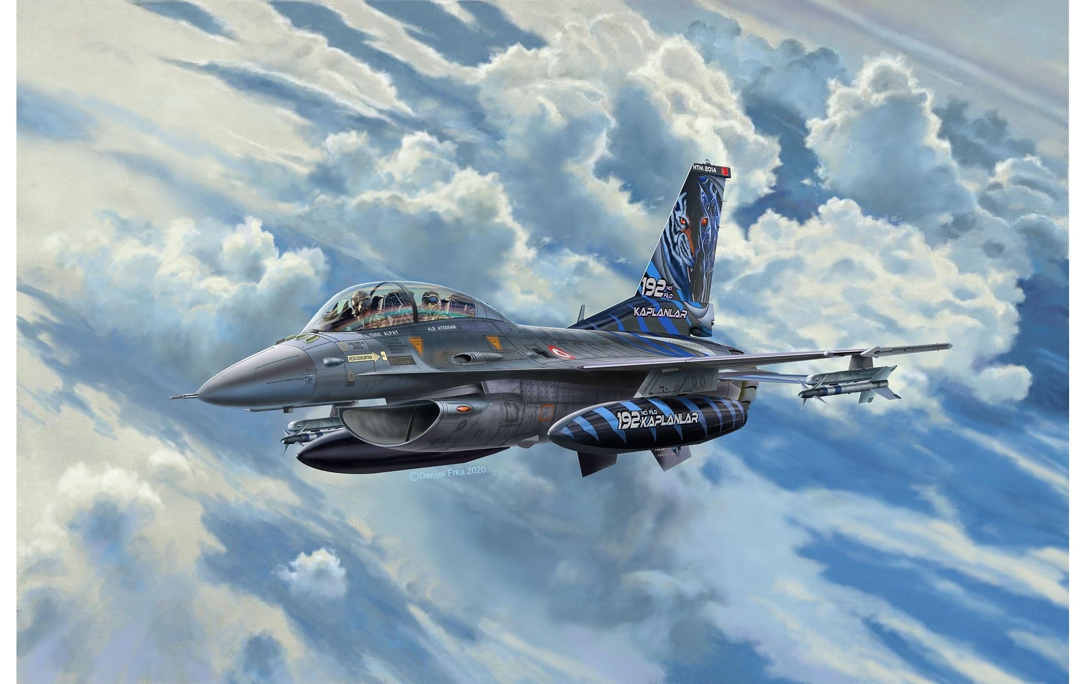 Revell® »Bausatz F-16D Fighting Falcon 1:72« 130 cuis tlg. 1:72