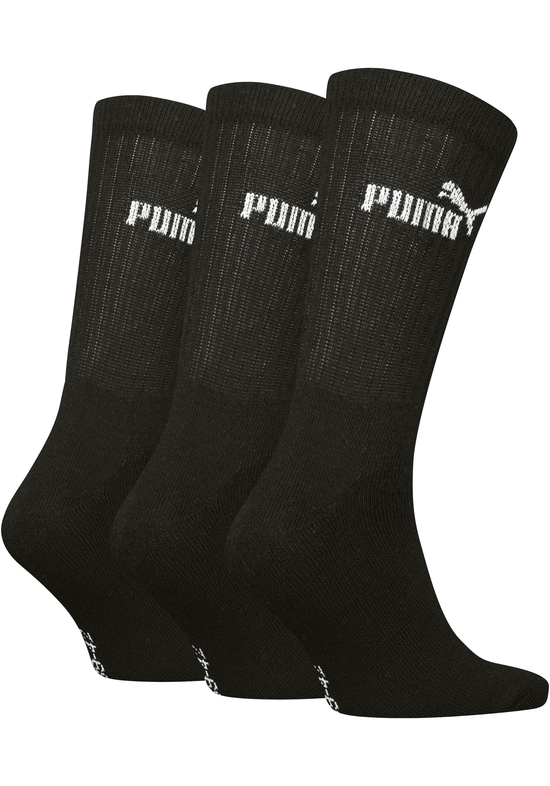 PUMA Chaussettes de loisirs 3 cuis tlg. Atmungsaktiv, feuchtigkeitsregulierend, Stretchanteil
