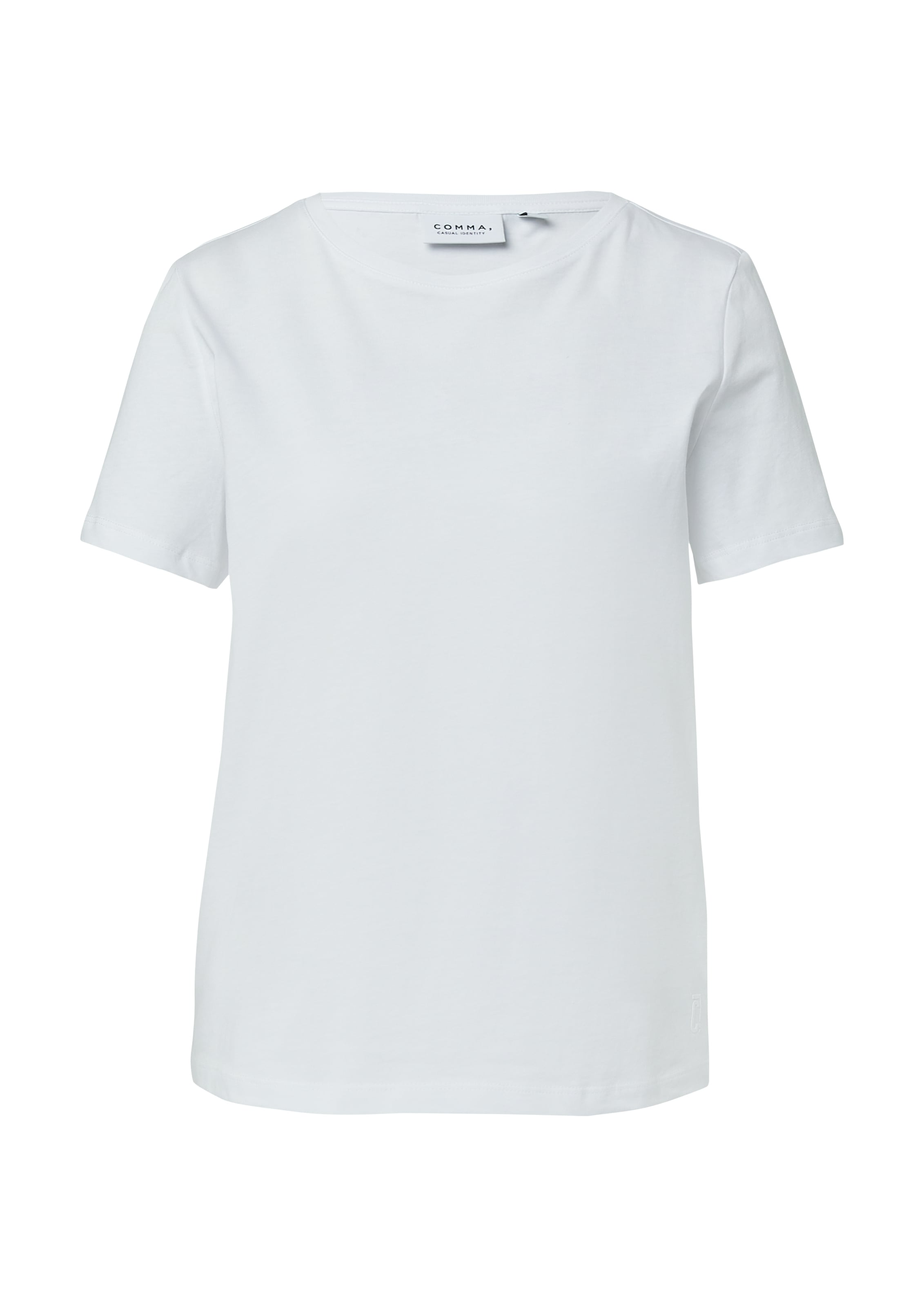 comma casual identity T-Shirt mit Rundhalsausschnitt, Regular Fit